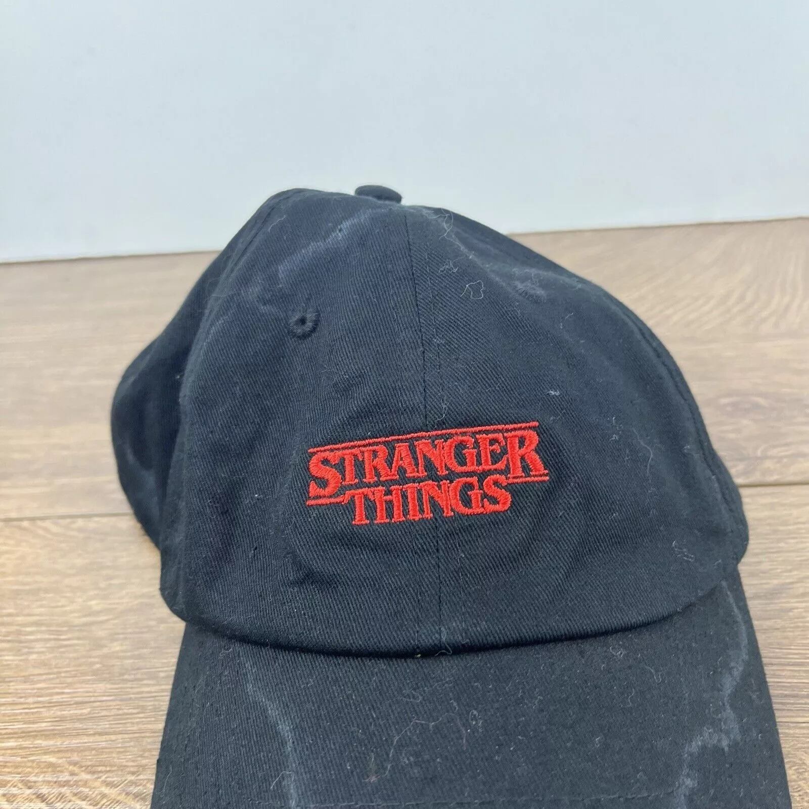 Other Hats Other Stranger Things Hat Black Adjustable Hat Black Stranger Thin