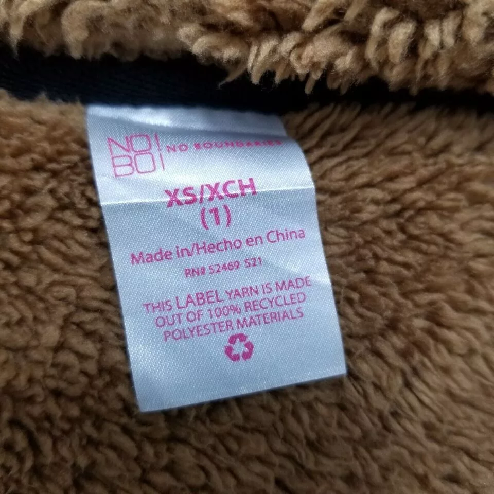 Other Jackets Other No Boundaries Sherpa Jacket Womens XS Pullover Mock Neck Brown