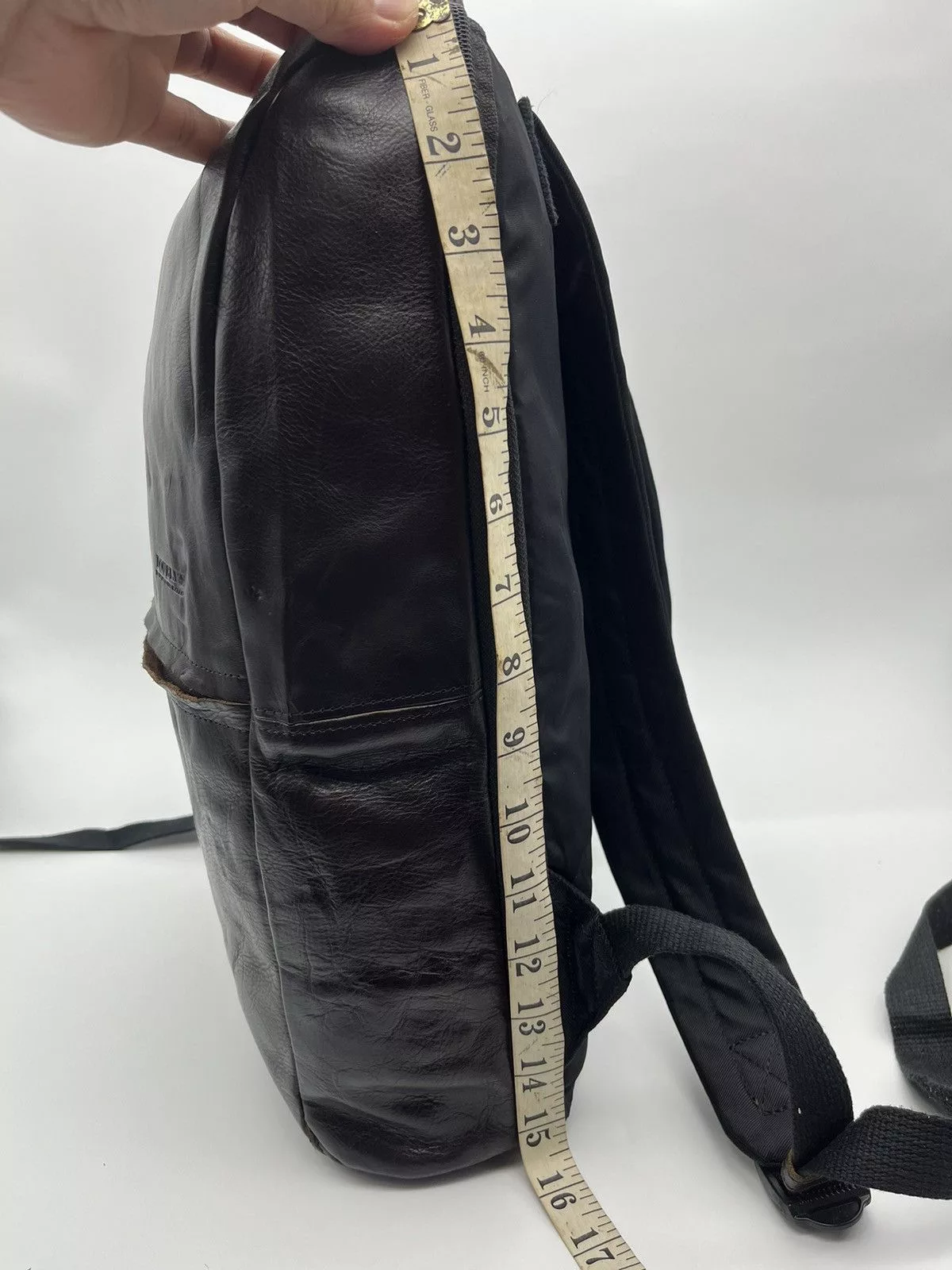 Leather Bags Luggage Leather Backpack Doublee Marvest Compration Brown