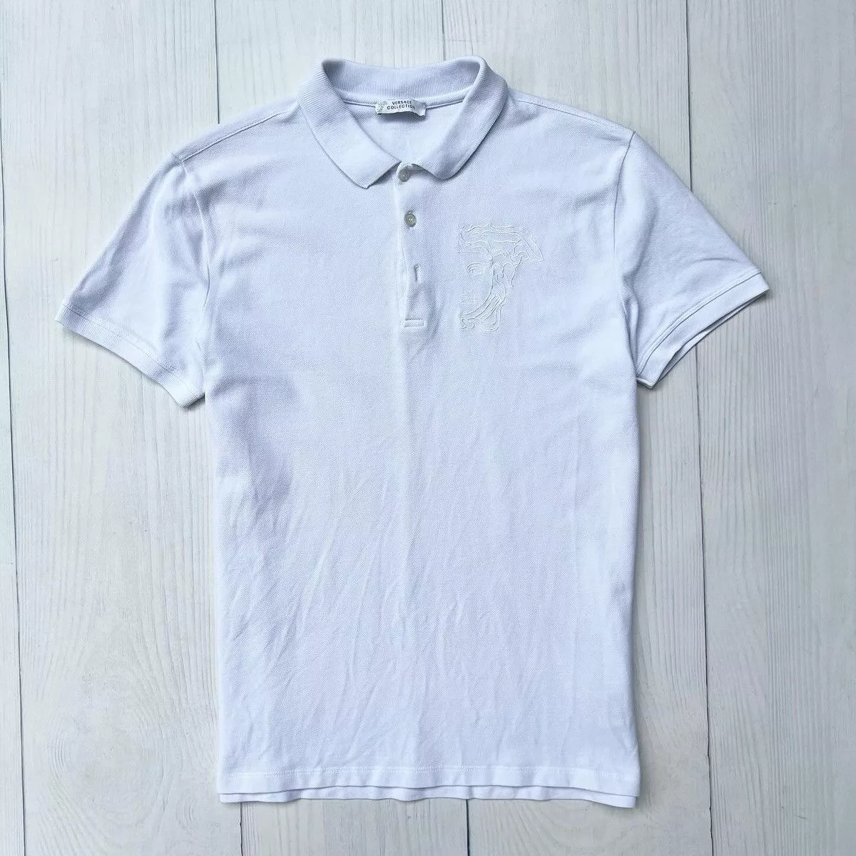Versace Polos Polo T-Shirt Versace Medusa White Luxury