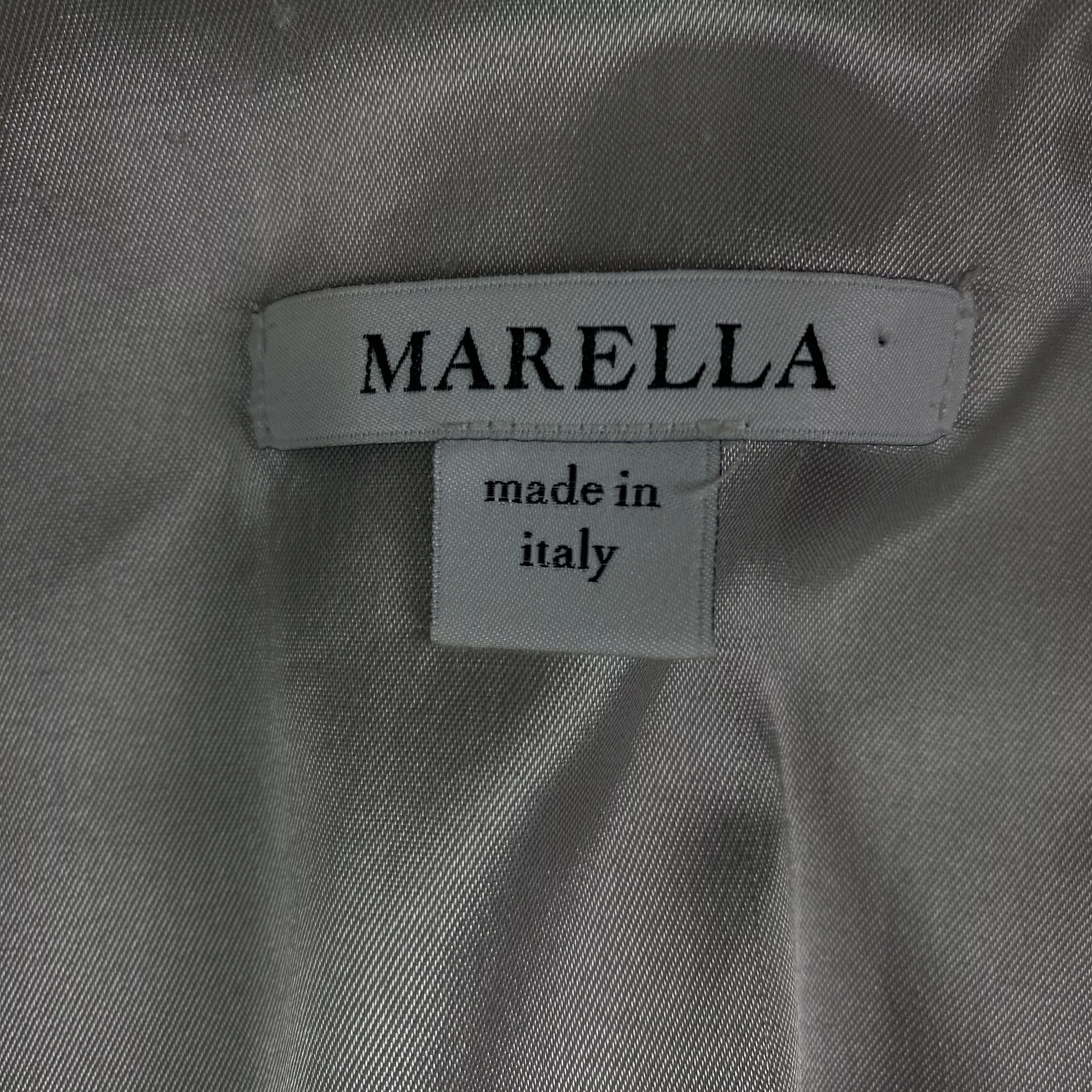 Marella Blazers Marella × Max Mara Womens Blazer Basic Jacket Marella Max Mara Size UK 10 US 6 Gray