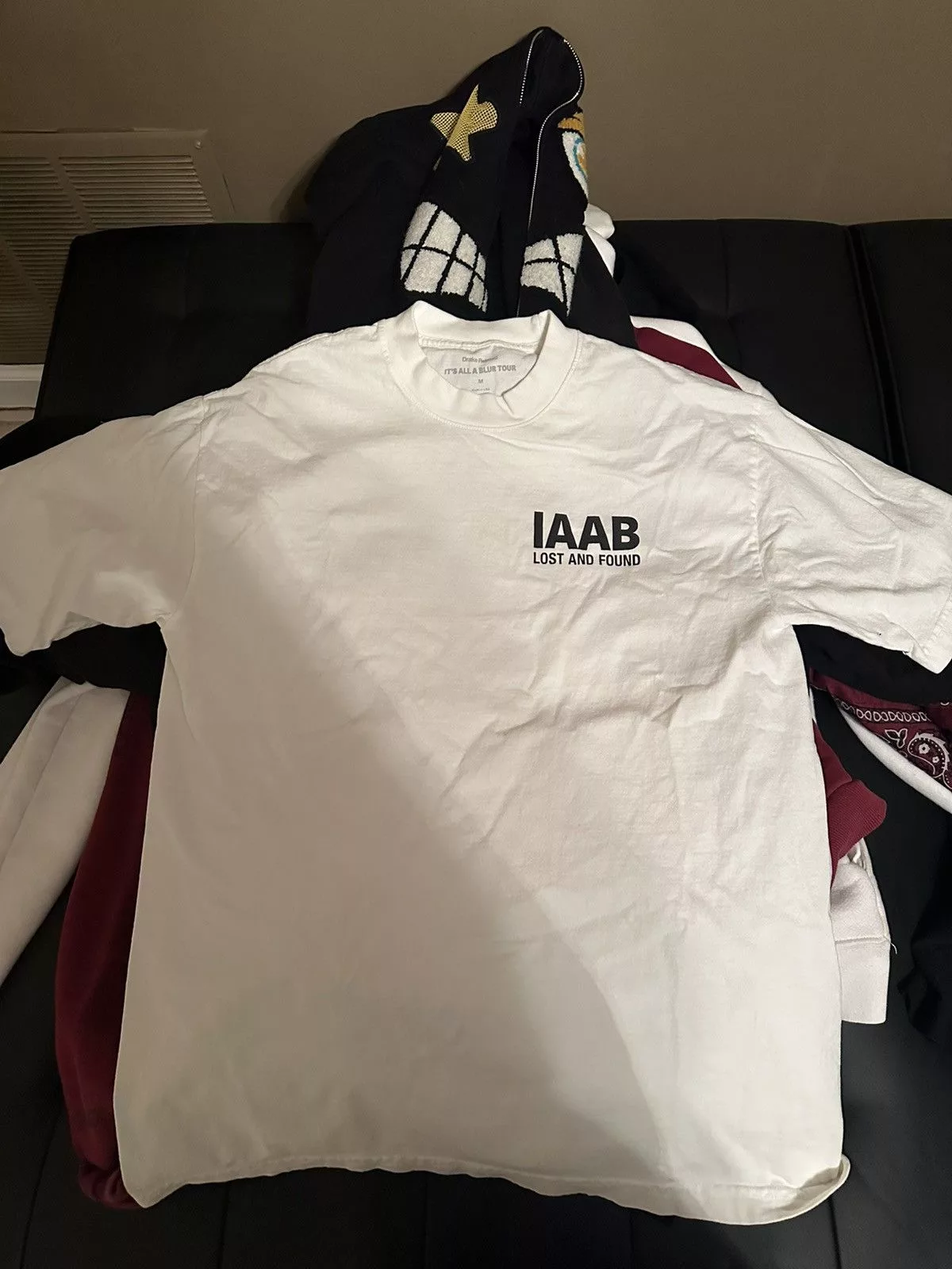 Drake Short Sleeve T Shirts Drake IAAB Merch White