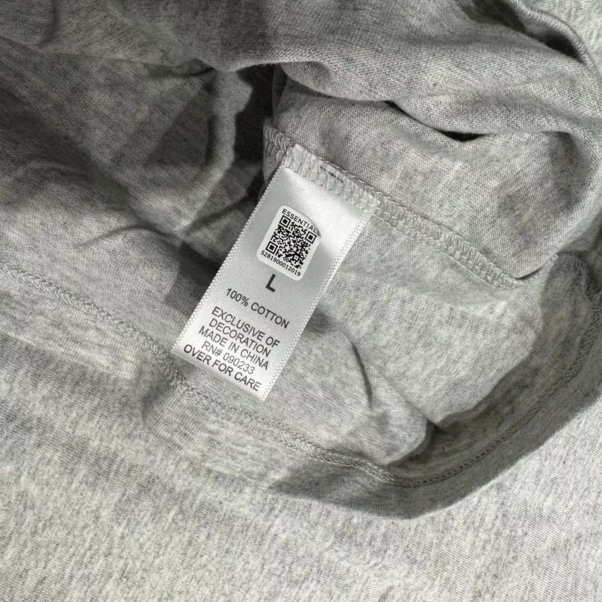 Essentials Long Sleeve T Shirts Essentials-F.O.G 3M Reflective LS Tee - Grey Gray