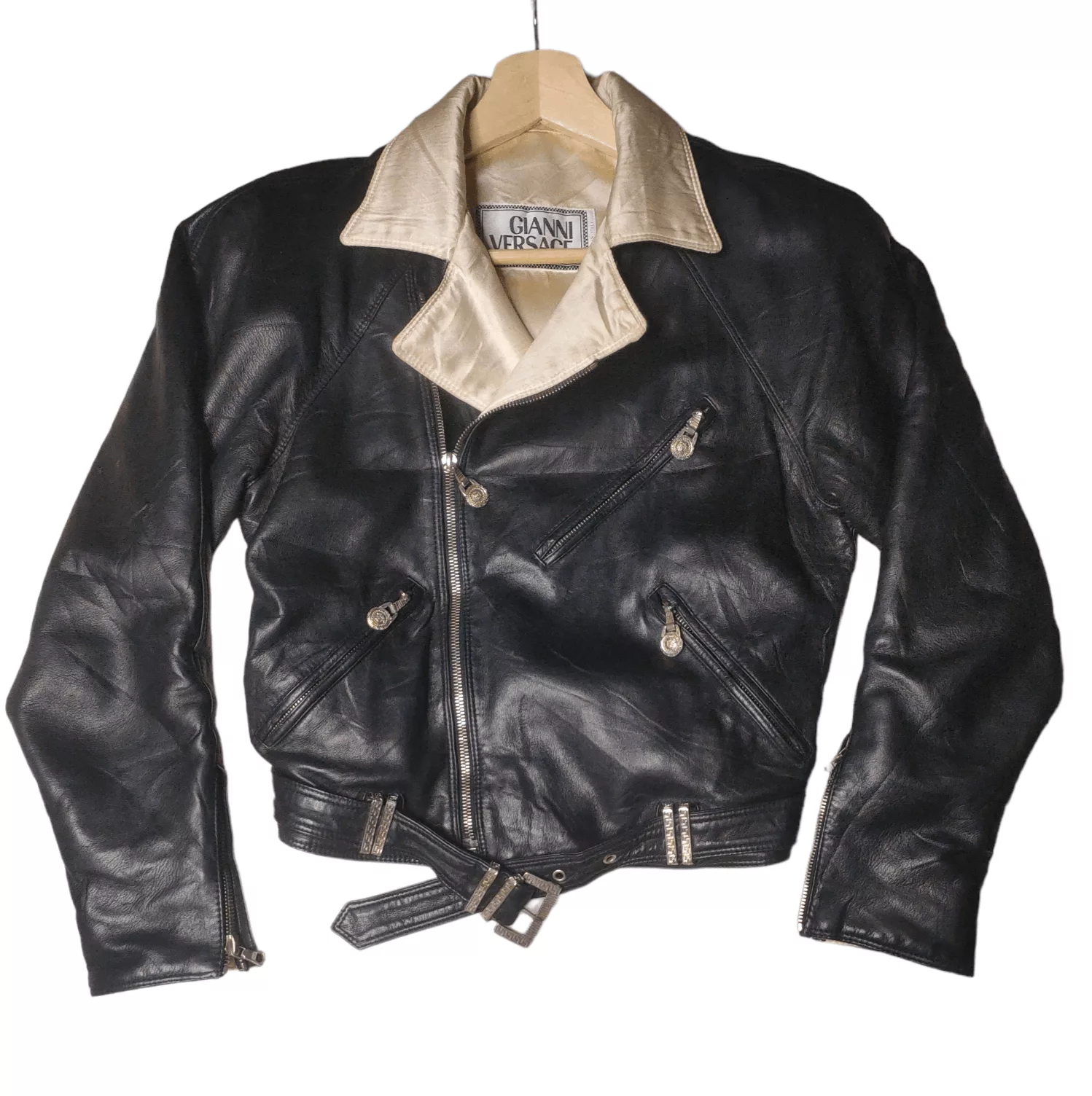 Versace Leather Jackets 💥OFFER 💥 Gianni Versace 80s Leather Jacket Black Vintage