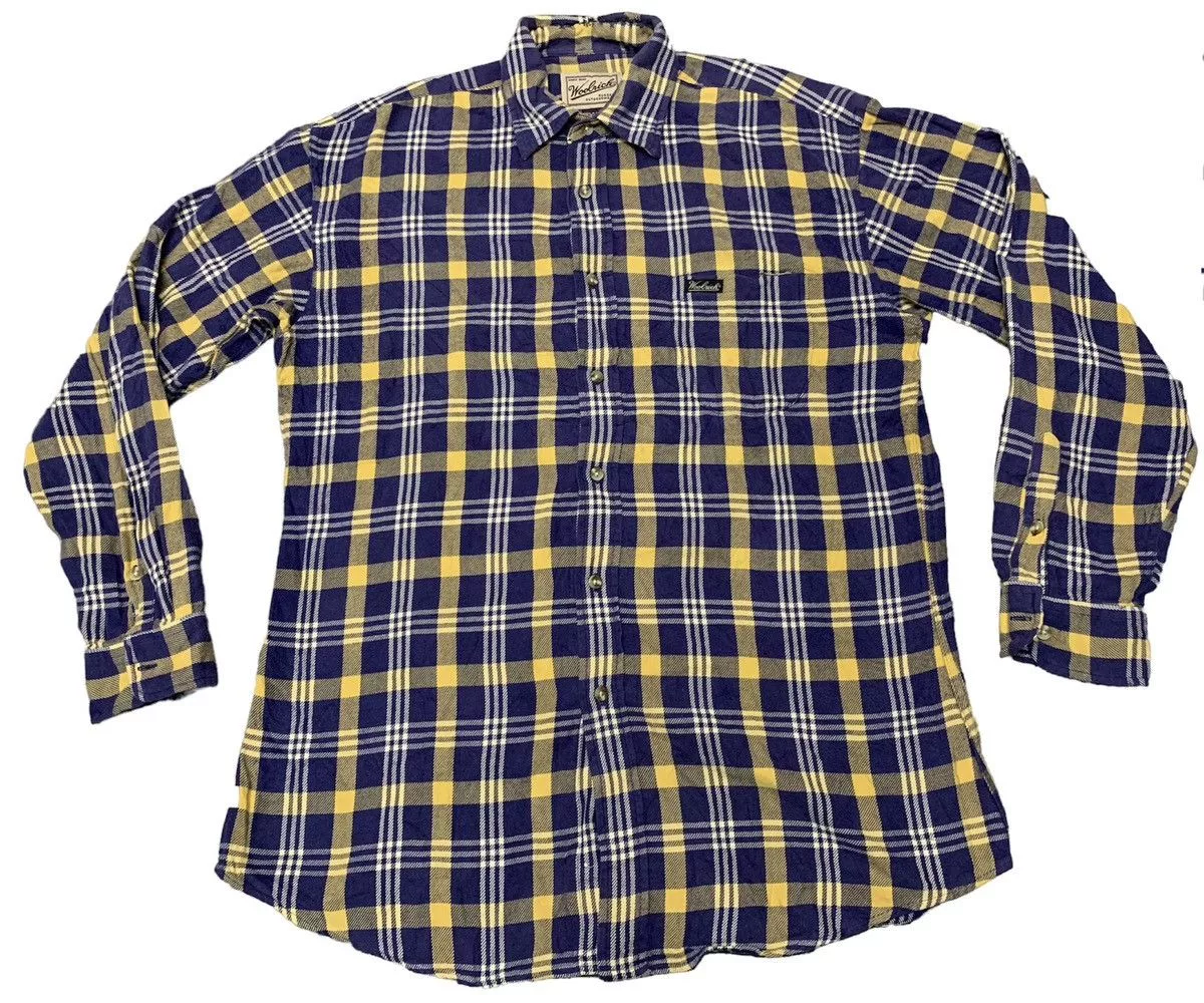 Vintage Shirts Button Ups Vintage × Woolrich Woolen Mills woolrich button up western style Blue Streetwear