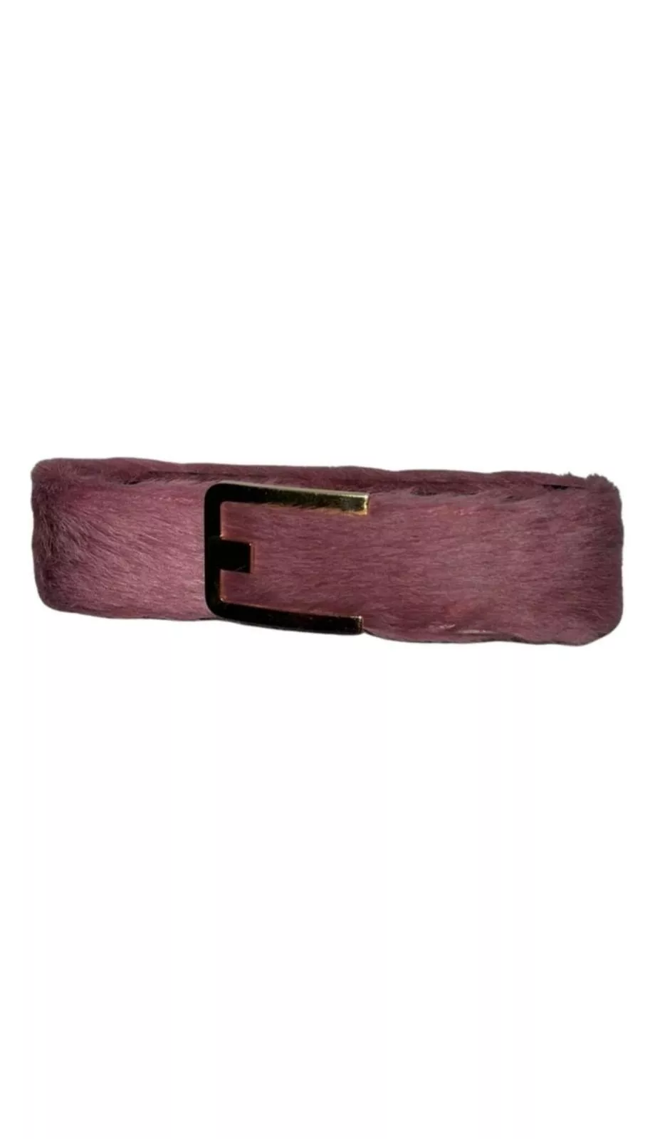 Prada Belts Prada pink fur belt