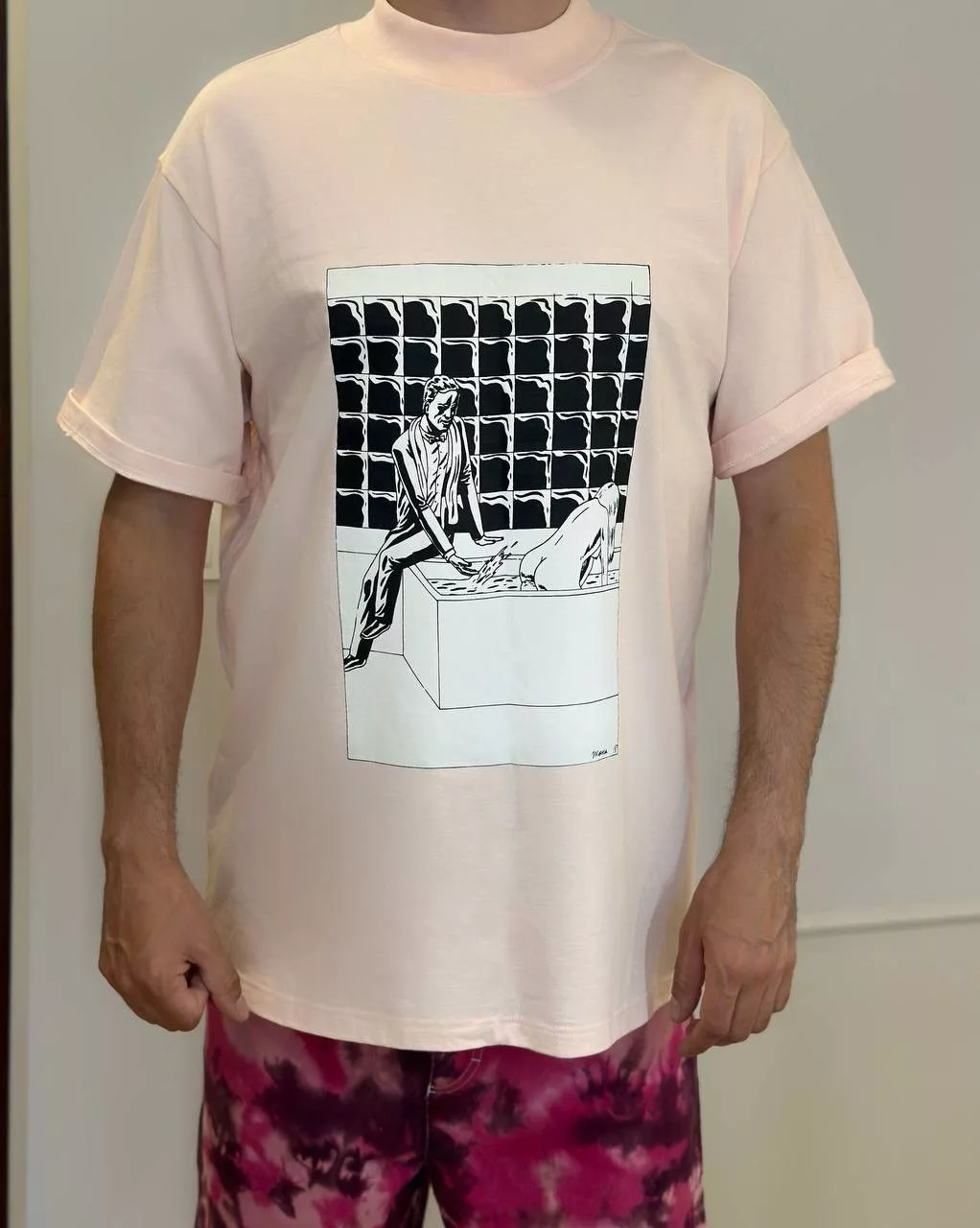 424 Short Sleeve T Shirts 424 comics Pink