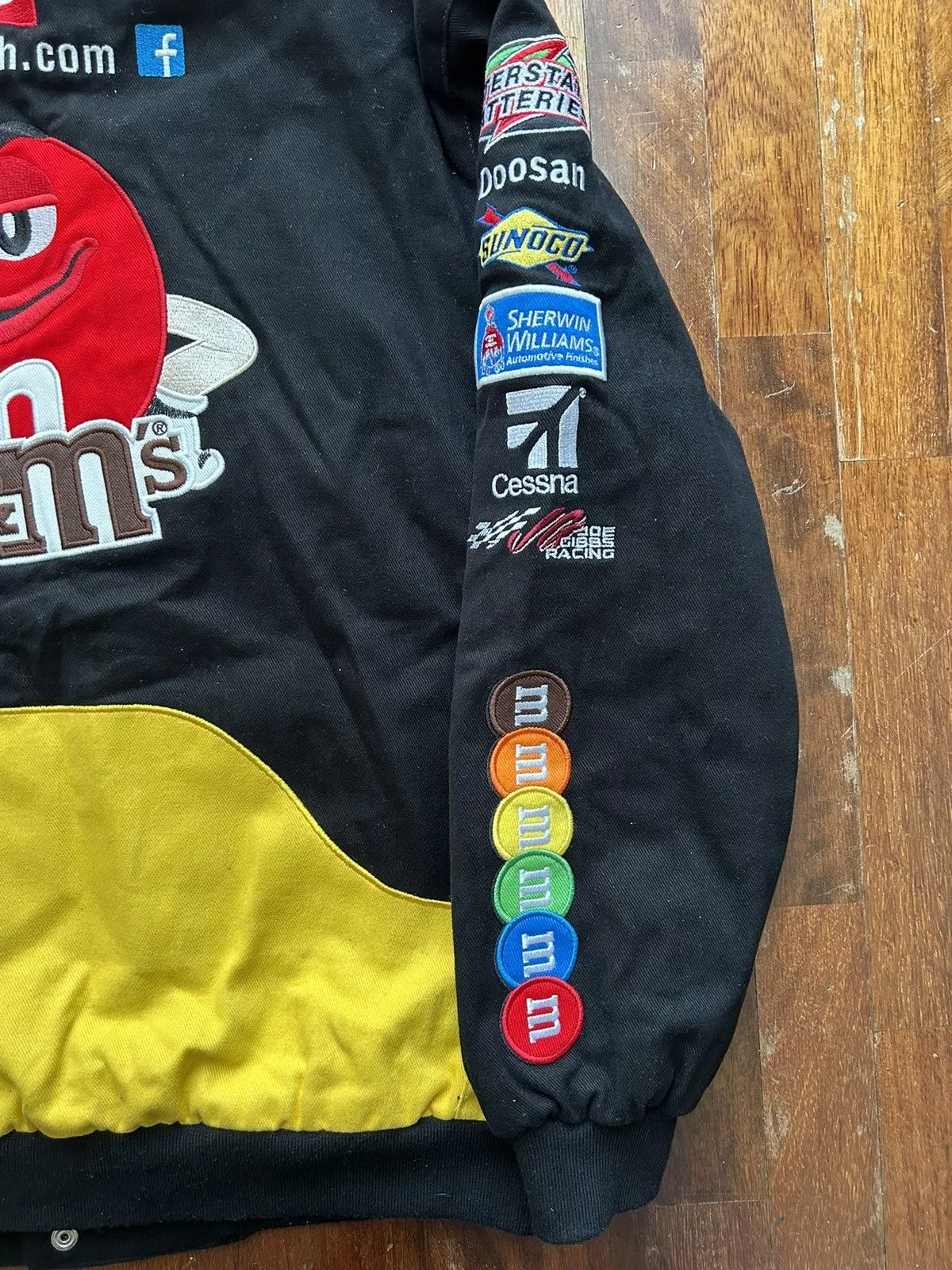 Jeff Hamilton Bombers Jeff Hamilton M&M’s Nascar Jacket Black