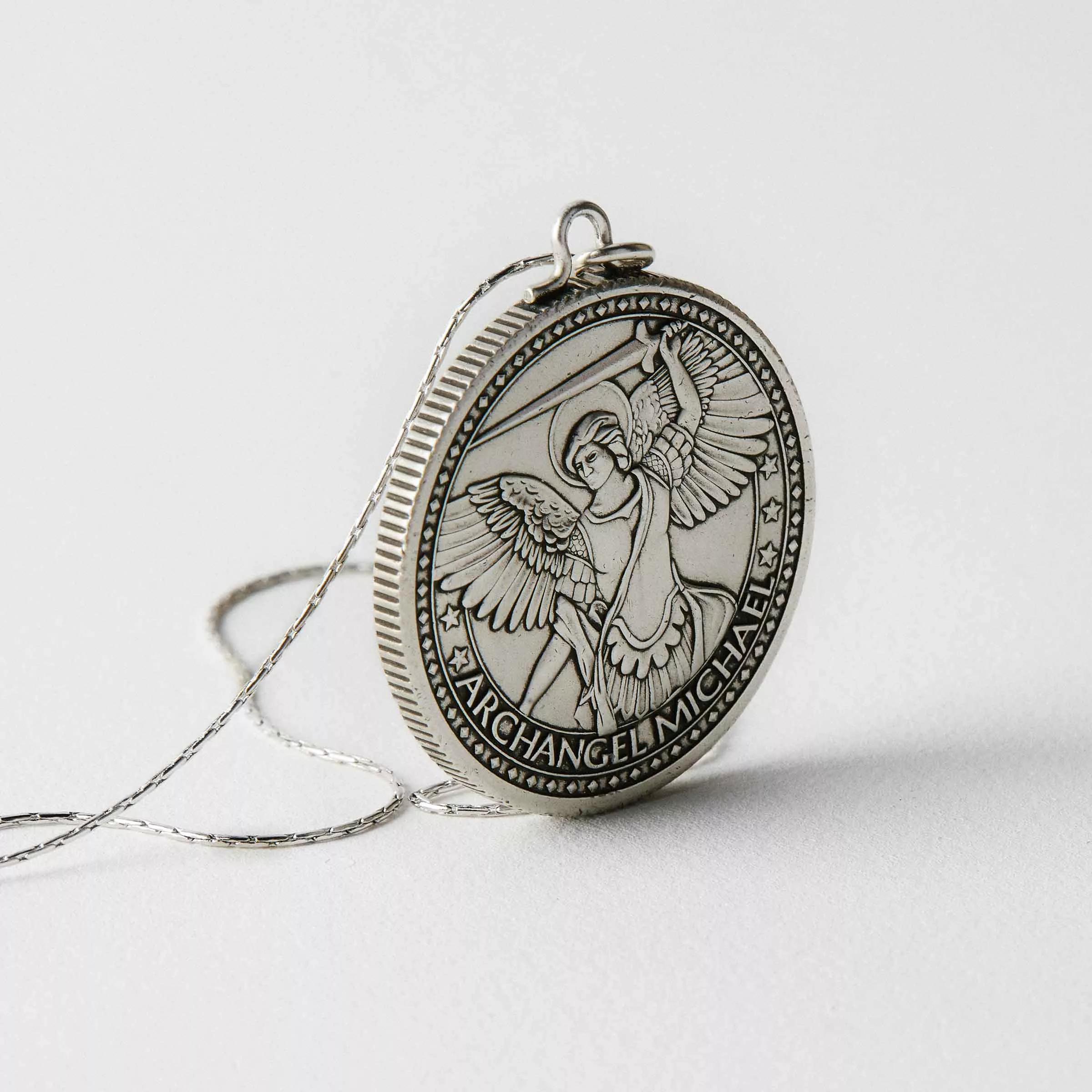 Mother Mary & Archangel Michael Protection Chain Necklace