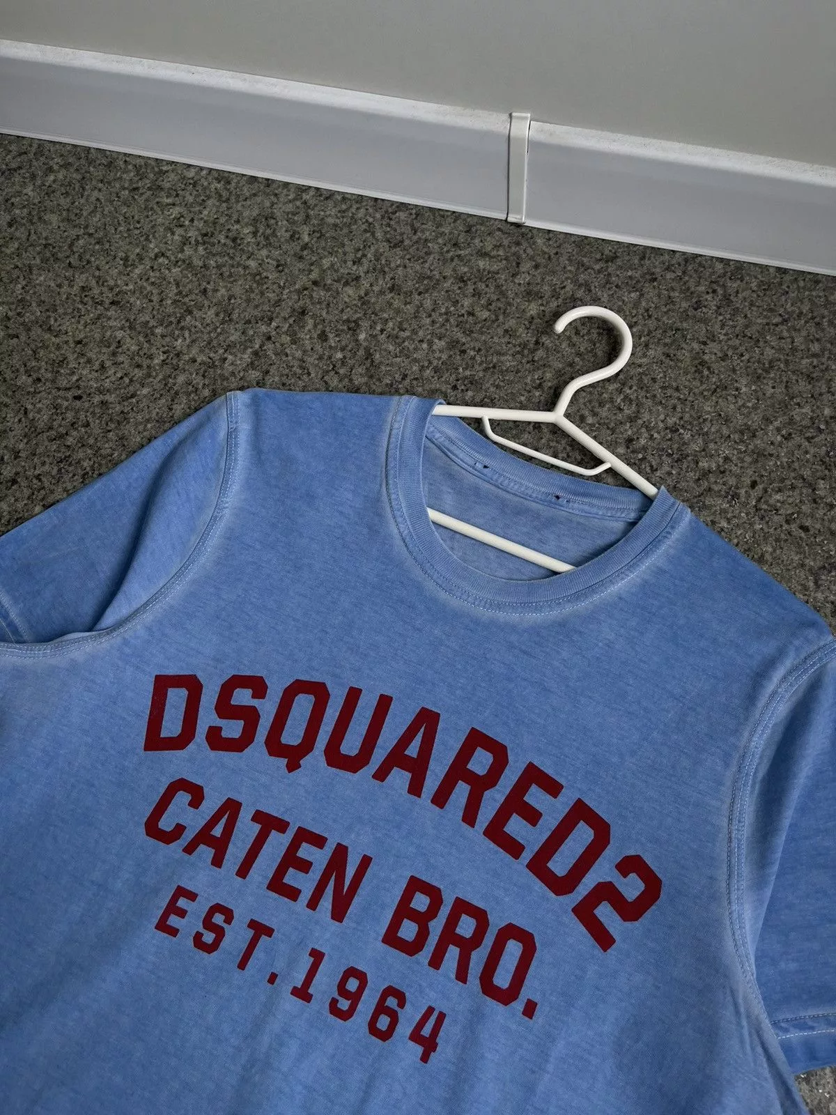 Dsquared2 Short Sleeve T Shirts Dsquared2 tee logo Blue