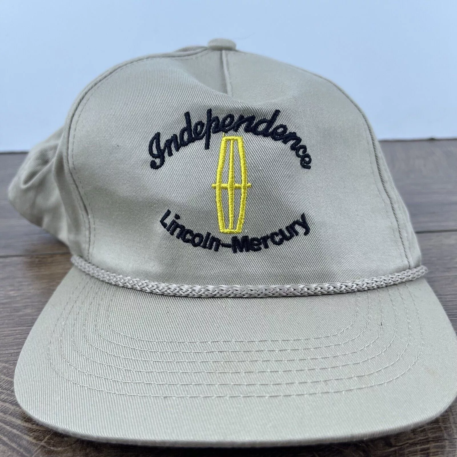 Other Hats Other Independence Lincoln Mercury Hat Brown Adjustable Hat Tan Ad