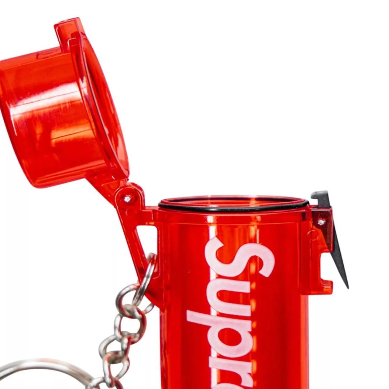 Supreme Supreme Supreme Waterproof Lighter Case Keychain Red