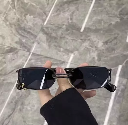 Designer Glasses Designer × Vintage Vintage square frame sunglasses Black Streetwear