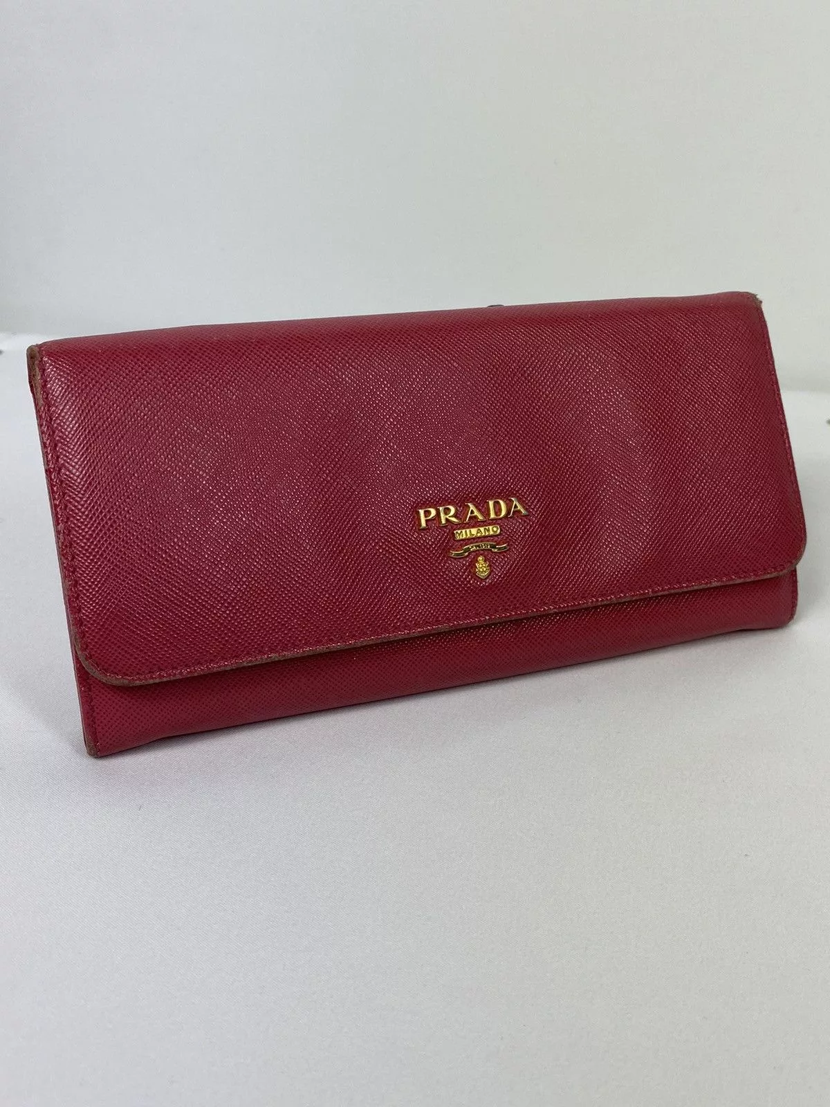 Prada Wallets Prada Saffiano Metal Long Wallet Pink
