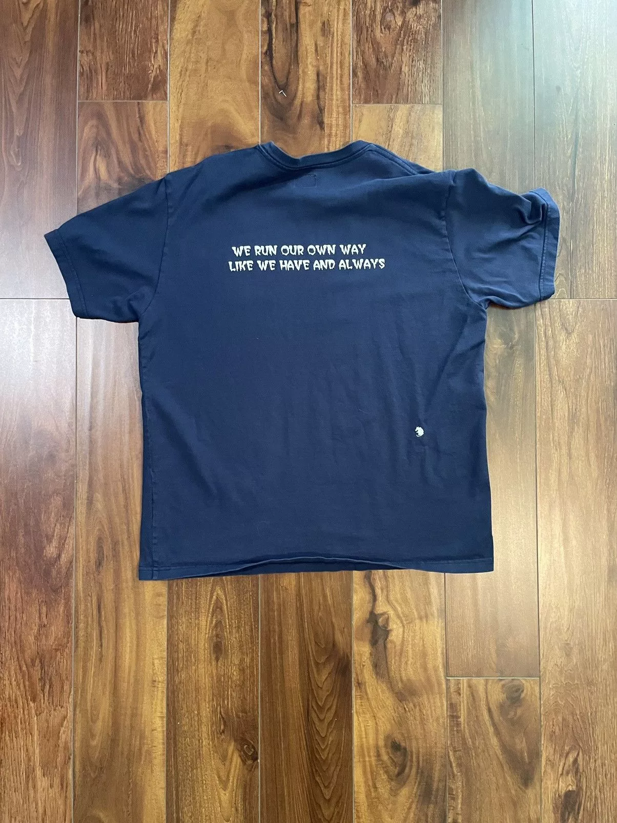 Stray Rats Short Sleeve T Shirts Stray Rats Run Our Own Way Tee Blue