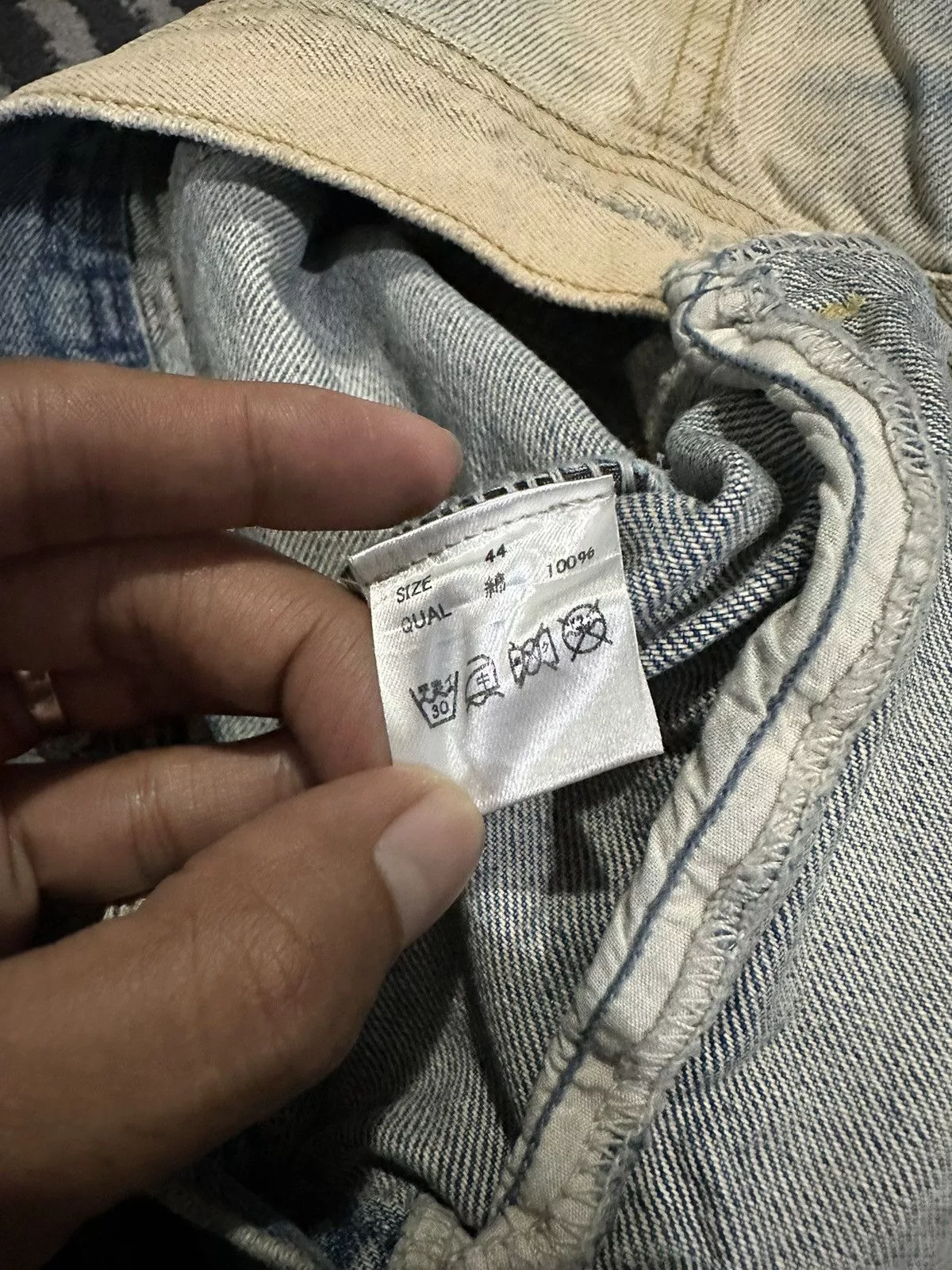 Vintage Denim Jackets Vintage DESIGNWORK Acidwash Style Buttoned Denim Jacket Blue Streetwear