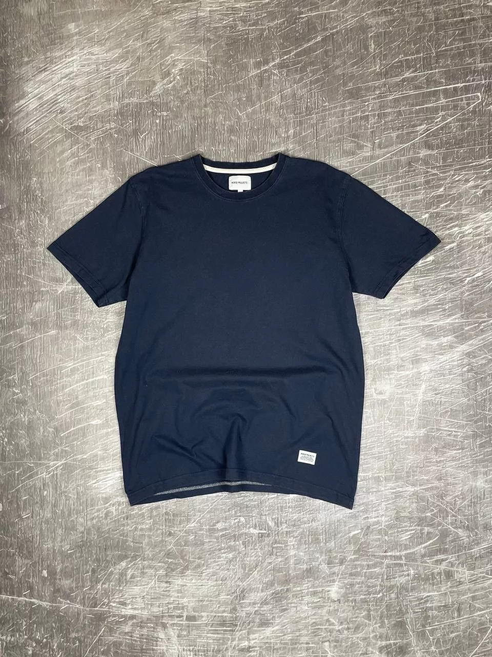 Norse Projects Short Sleeve T Shirts Norse Projects NORSE PROJECT LOGO T-SHIRT NAVY Blue Streetwear