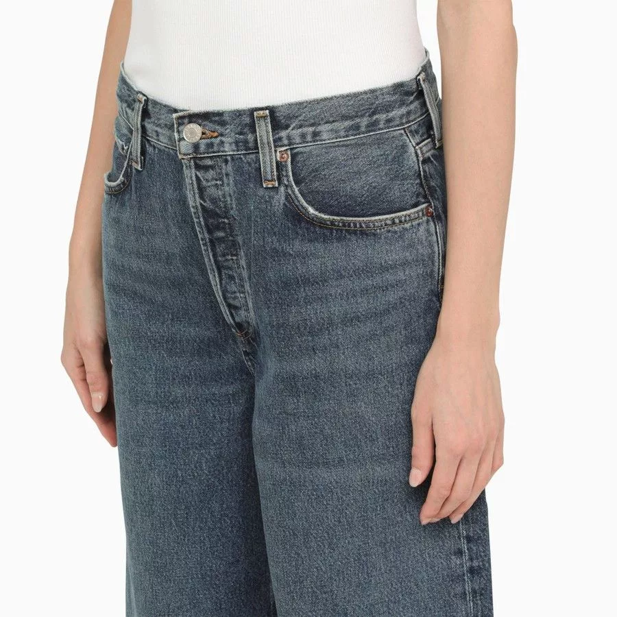 Agolde Jeans Agolde o1d2blof0724 Denim Jeans in Dark Blue