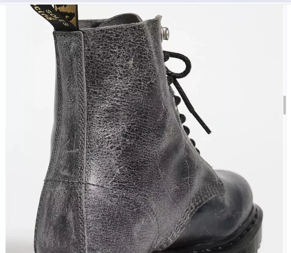 Dr. Martens Casual Leather Shoes C. F. Stead Dr. Martens 1460 PASCAL BEX Leather Gray