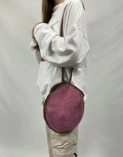 Handmade Bags Luggage Handmade Knit Crochet Bag Vintage Avant Garde Multi Streetwear