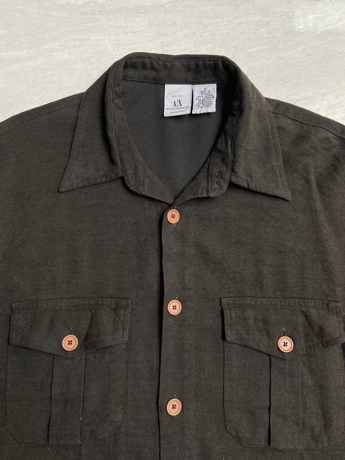 Armani Exchange Shirts Button Ups ARMANI EXCHANGE Brown Shirt