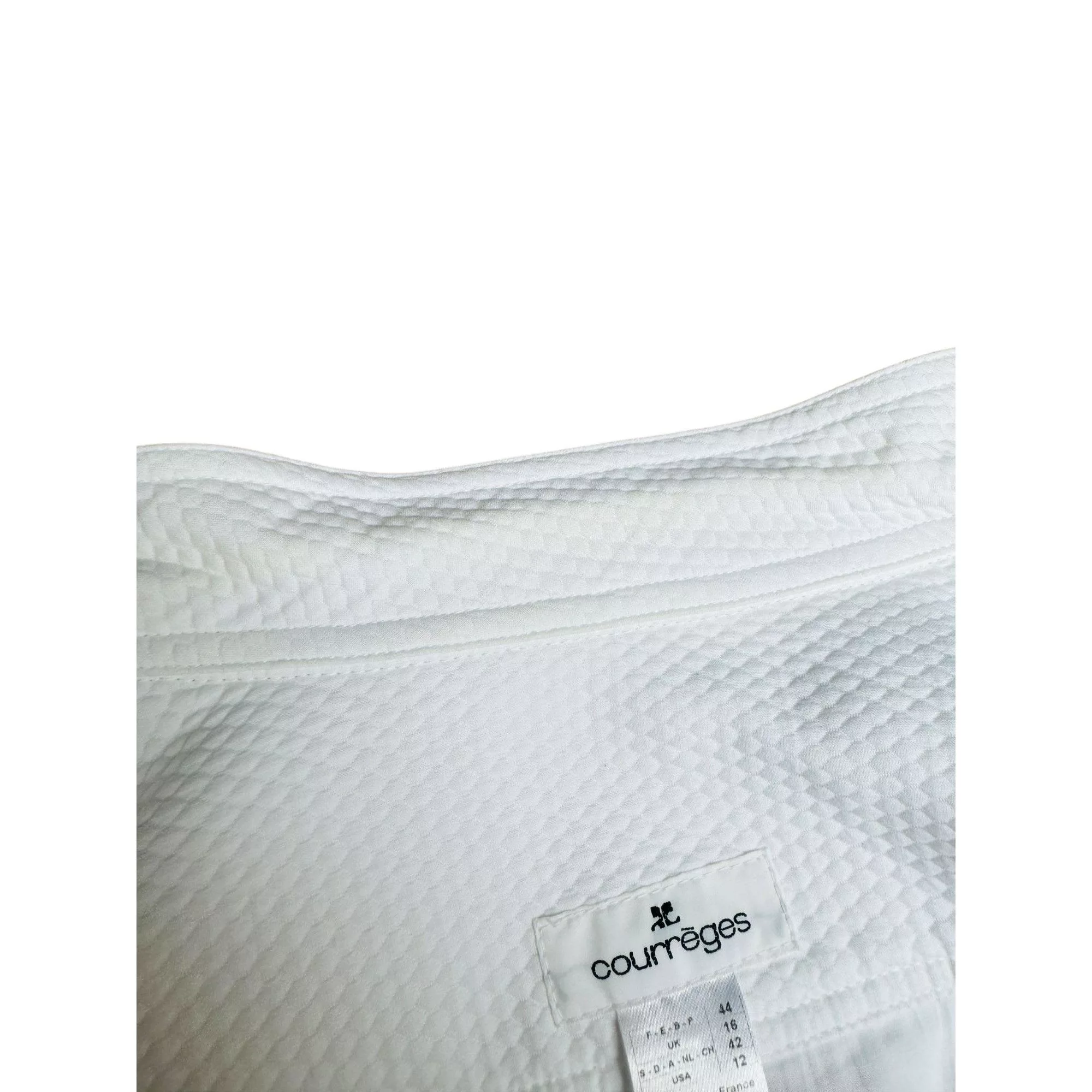 Courreges Jackets Courreges Vintage White Cotton Jacket