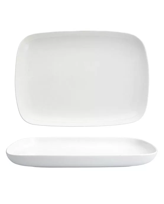 Modern Coupe Rectangular Serving Platter 14x10"