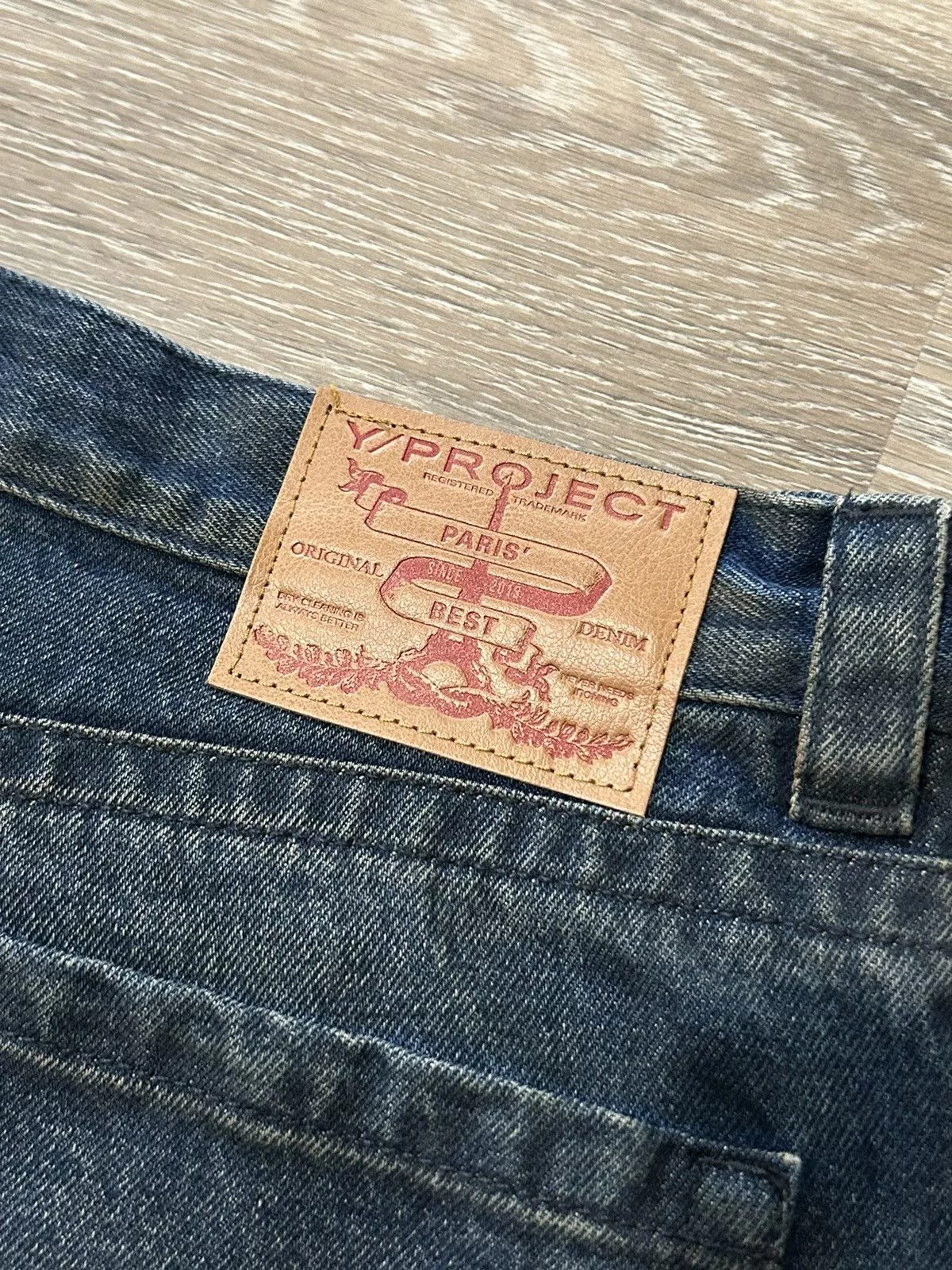 Y/Project Denim Y/Project Blue Whisker Souffle Denim Jeans