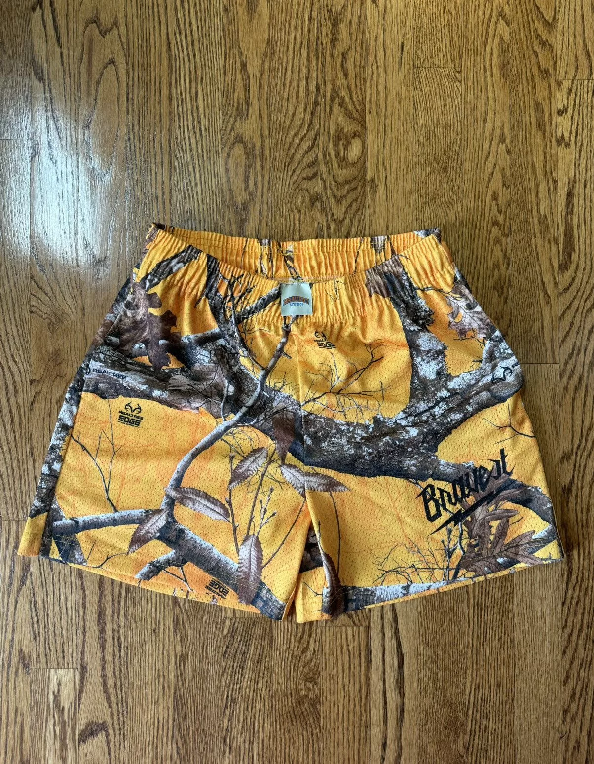Bravest Studios Shorts Bravest Studios Yellow Gold Real Tree Camo Mesh Shorts- M