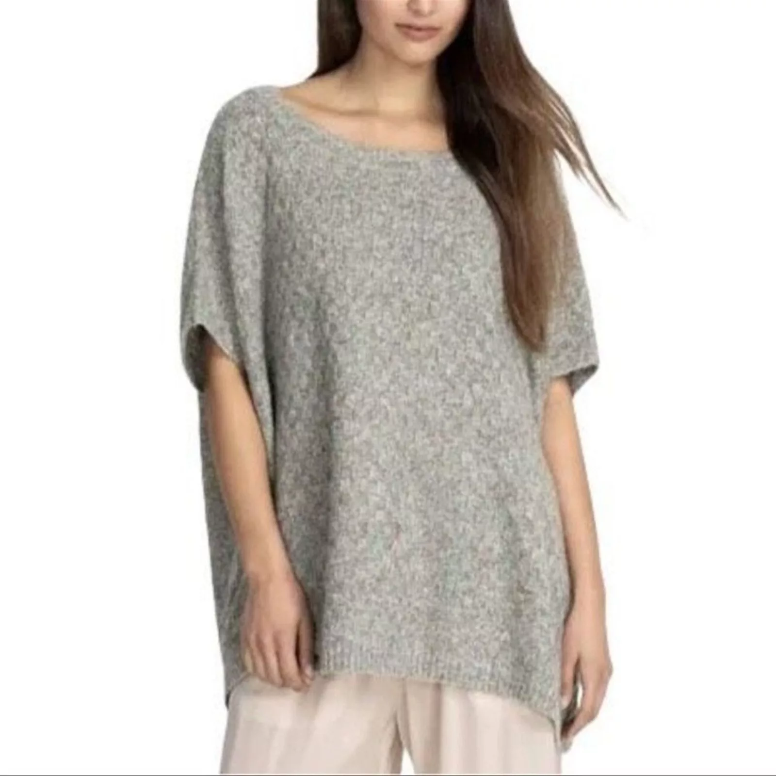 Johnny Was Blouses JOHNNY WAS Calme Sage Basket Weave Poncho NWT in One Size Multi