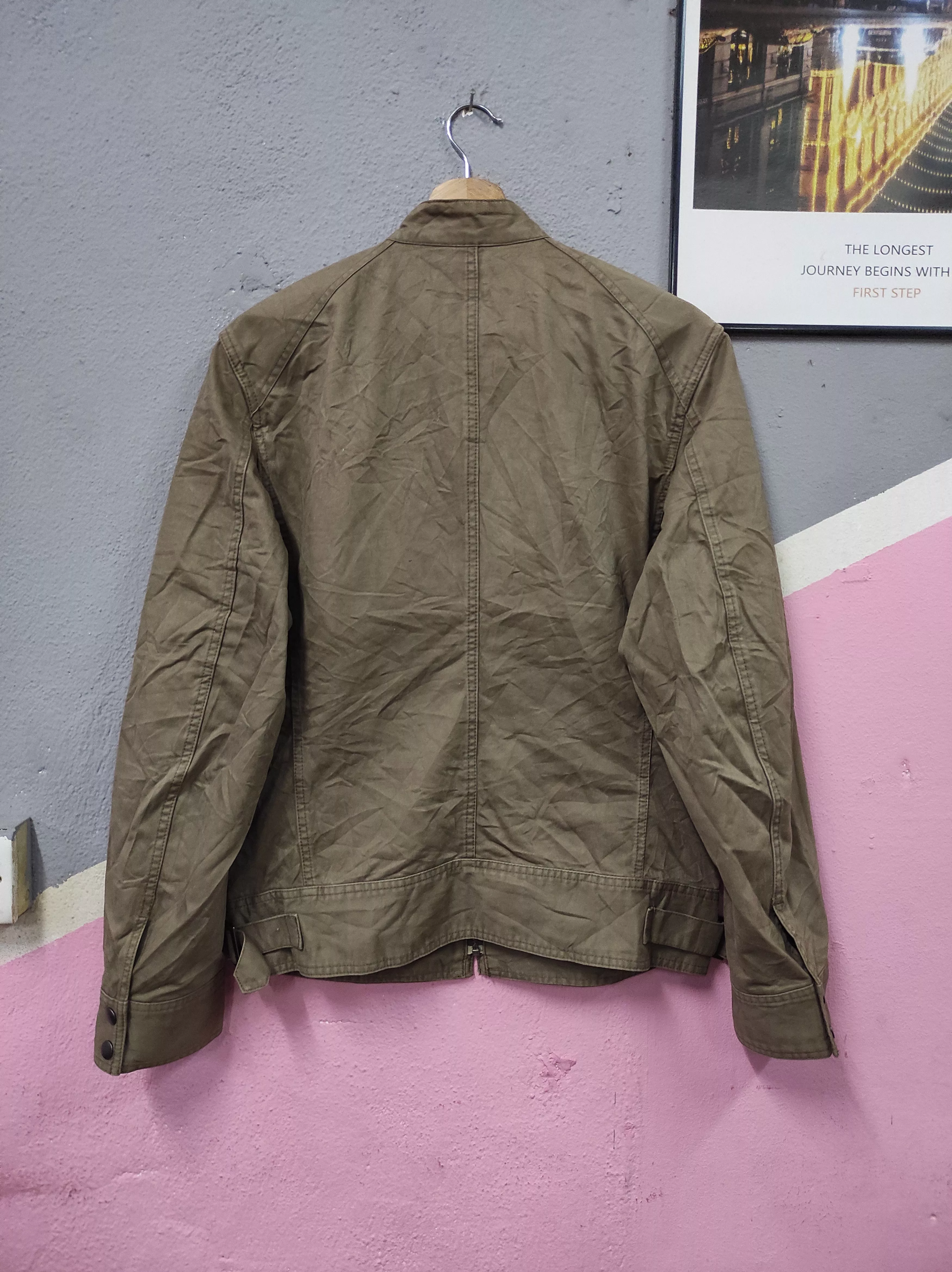 Journal Standard Light Jackets JOURNAL STANDARD BIKER JACKET Gray Vintage