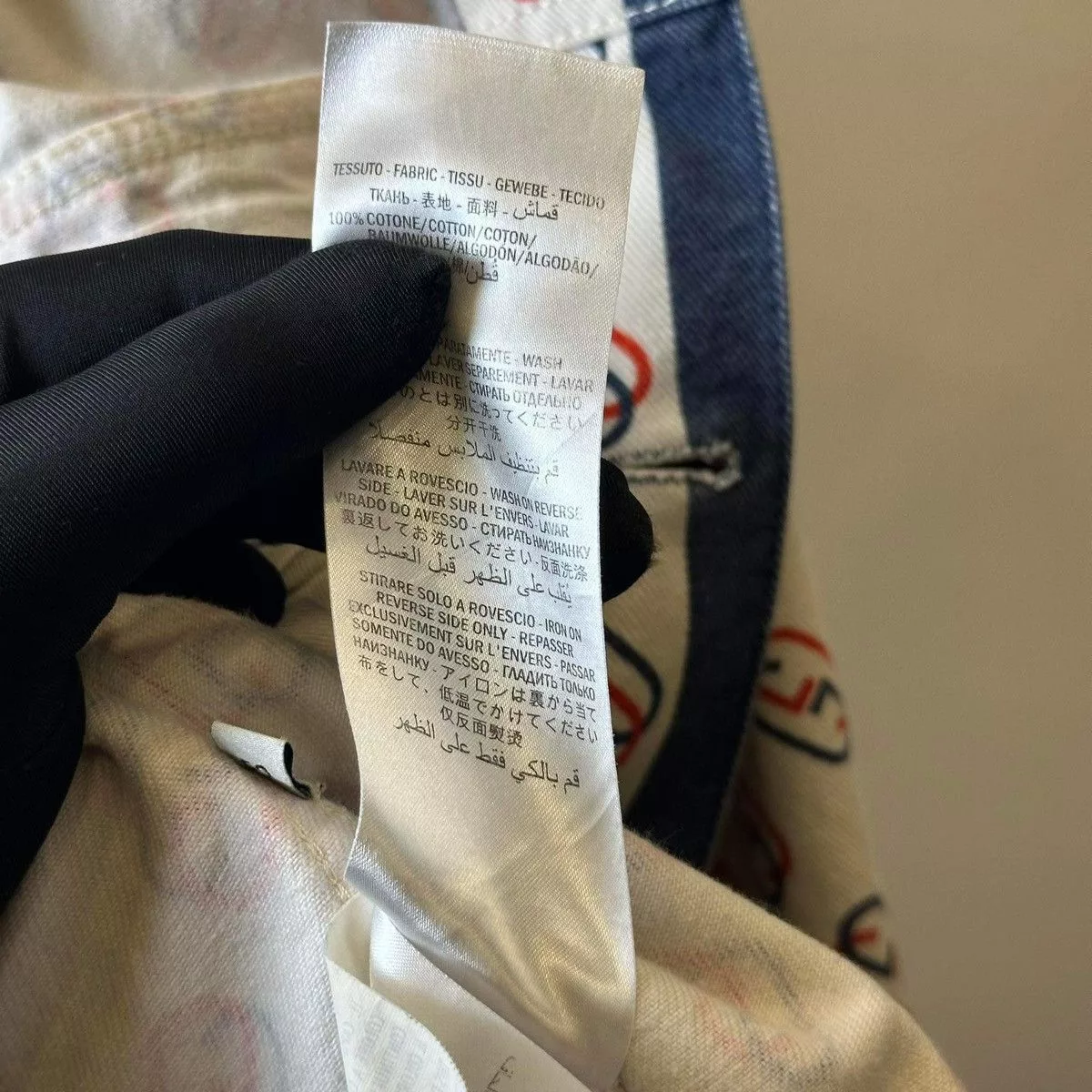 Gucci Denim Jackets GUCCI MONOGRAM “GC” JEANS JACKET White Luxury