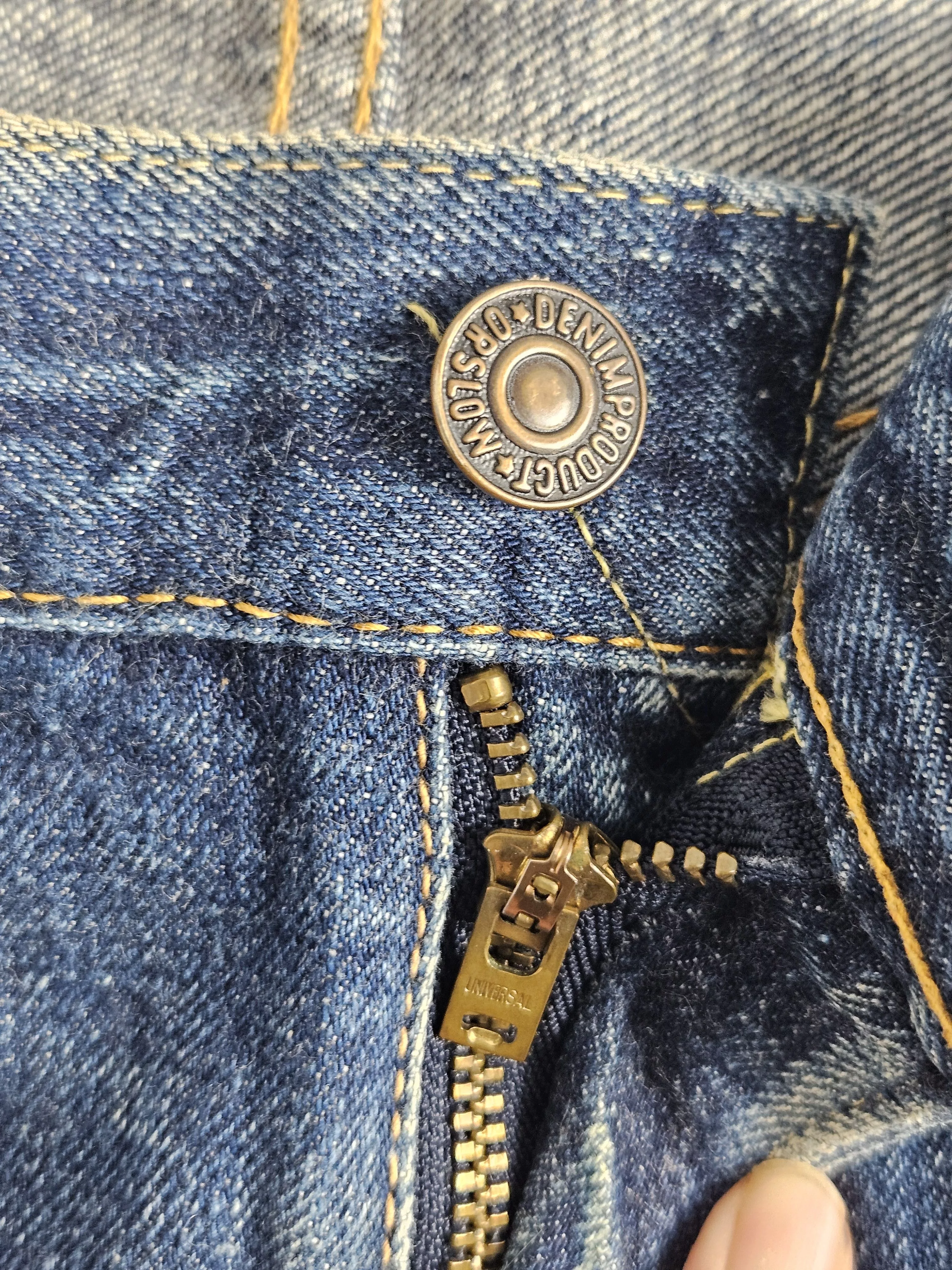 Orslow Denim Orslow 107 Denim Selvedge distress Jeans Blue