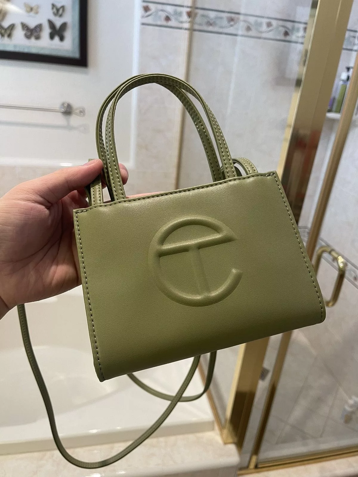 Telfar Shoulder Bags Drab Green Telfar Small Shopper