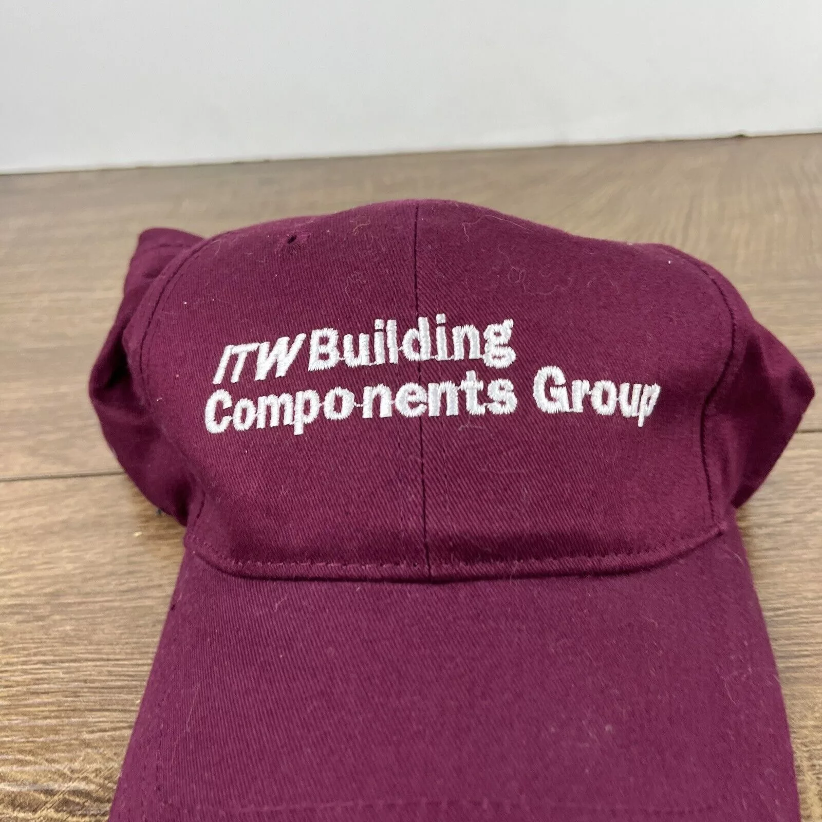 Other Hats Other ITW Building Componets Group Hat Maroon Adjustable Hat Adult Red