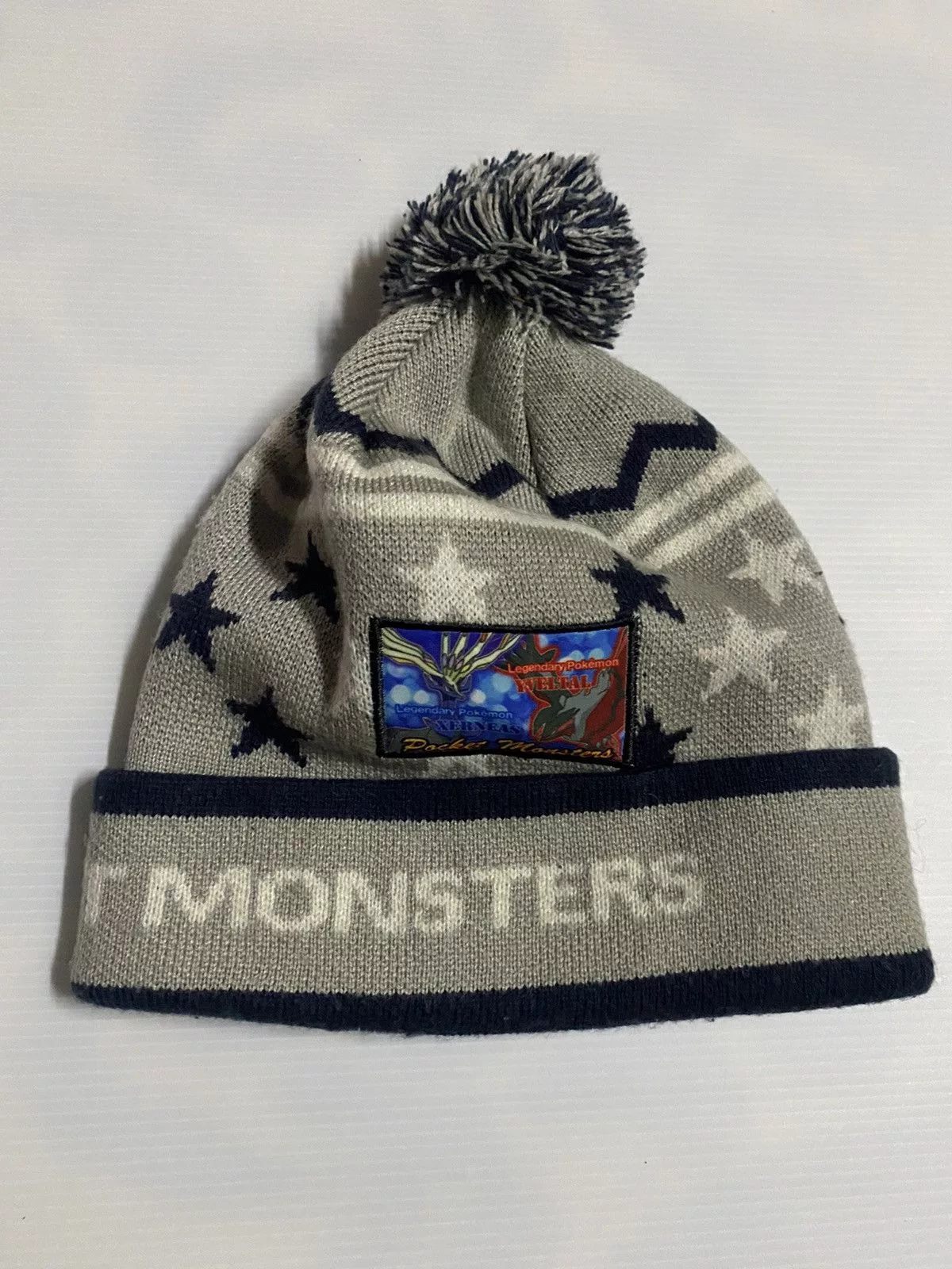 Nintendo Hats Nintendo × Pokemon Nintendo Games X Pokemon Pocket Monster Beanie Hat Gray
