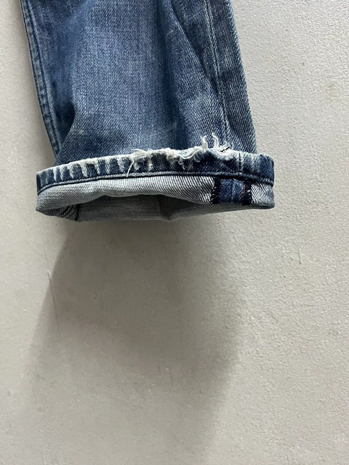 Replay × Vintage REPLAY DENIM DISTREES BUTTON FLY Blue