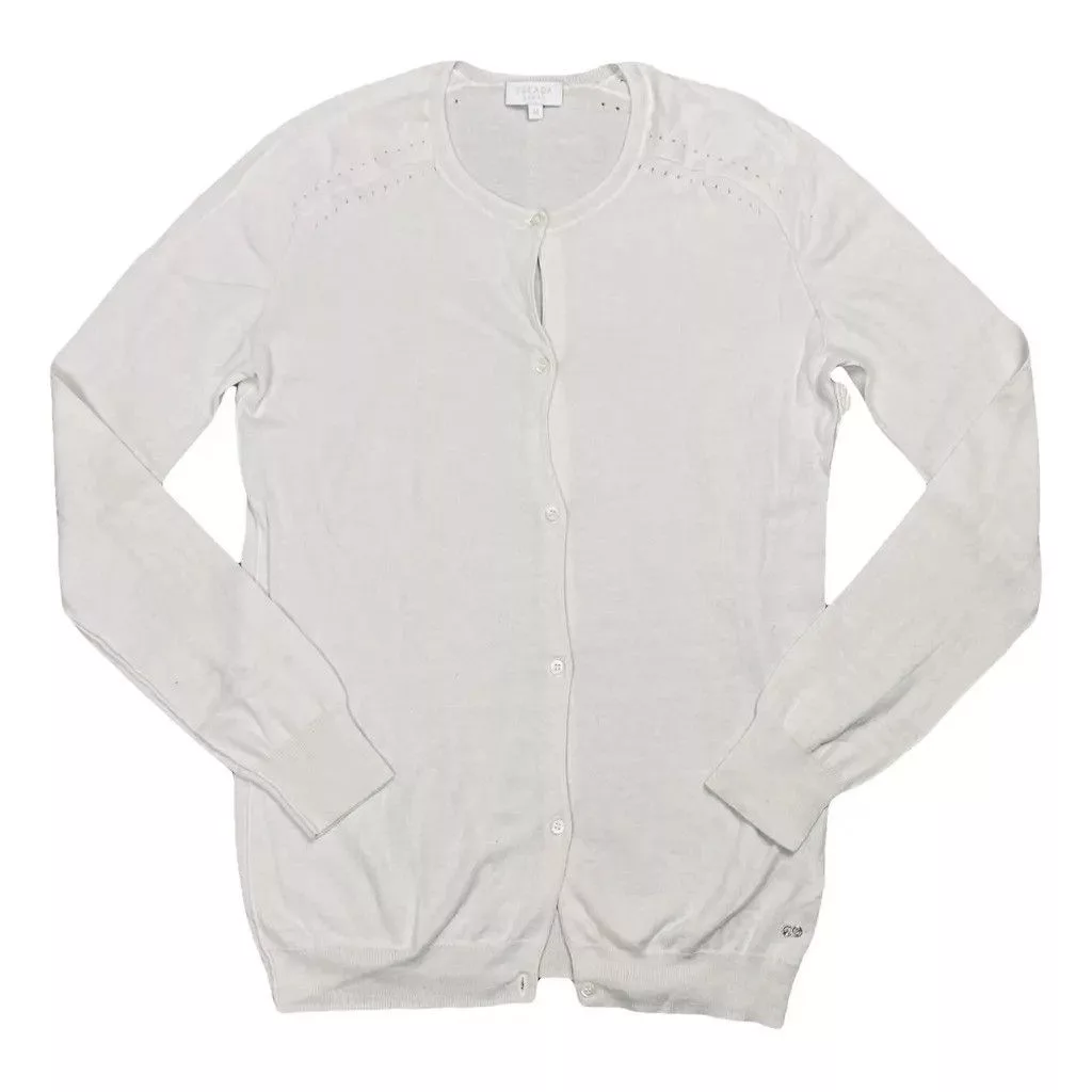 Escada Sweaters Escada Wool Cardigan White Size M
