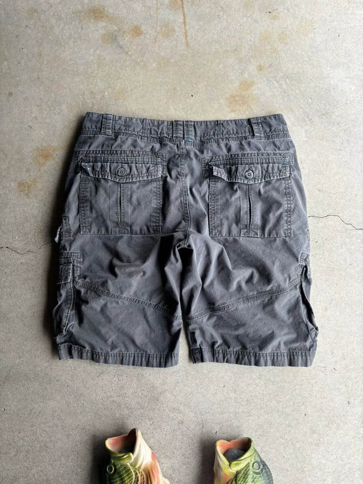 Point Zero Shorts Point Zero × Vintage Crazy Vintage Point Zero Grey Cargo Shorts Cargo Shorts Black Streetwear