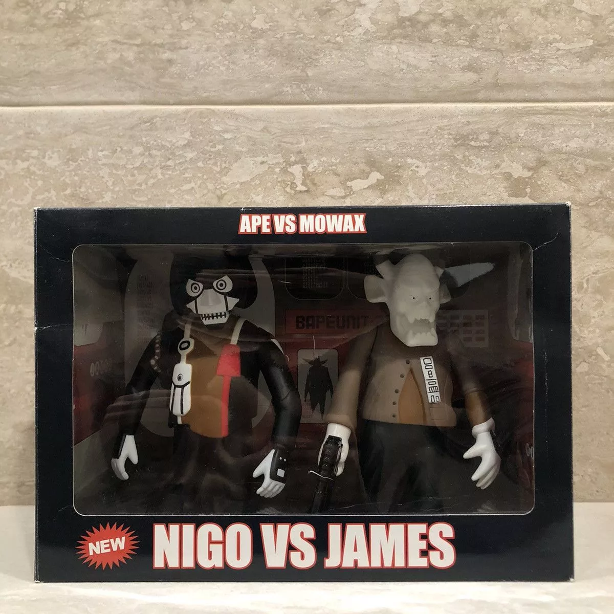 Bape Miscellaneous Bape × Futura × Nigo Nigo vs James vs MoWax Figure Set (1997) Black