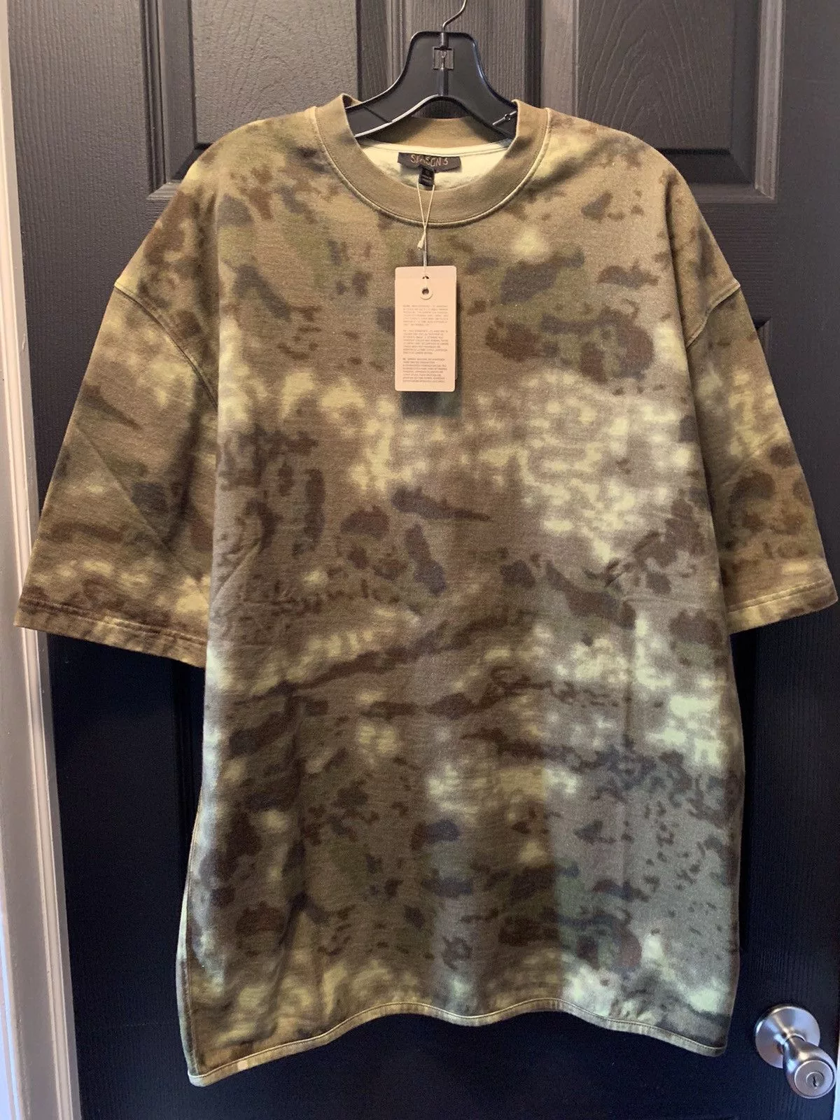 Yeezy Short Sleeve T Shirts Yeezy Season 3 Oversized Camo Tee Multi