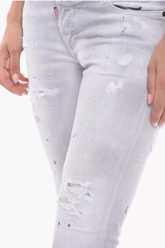 Dsquared2 Jeans Dsquared2 og1mm0624 Jennifer Fit Jeans in Grey Gray