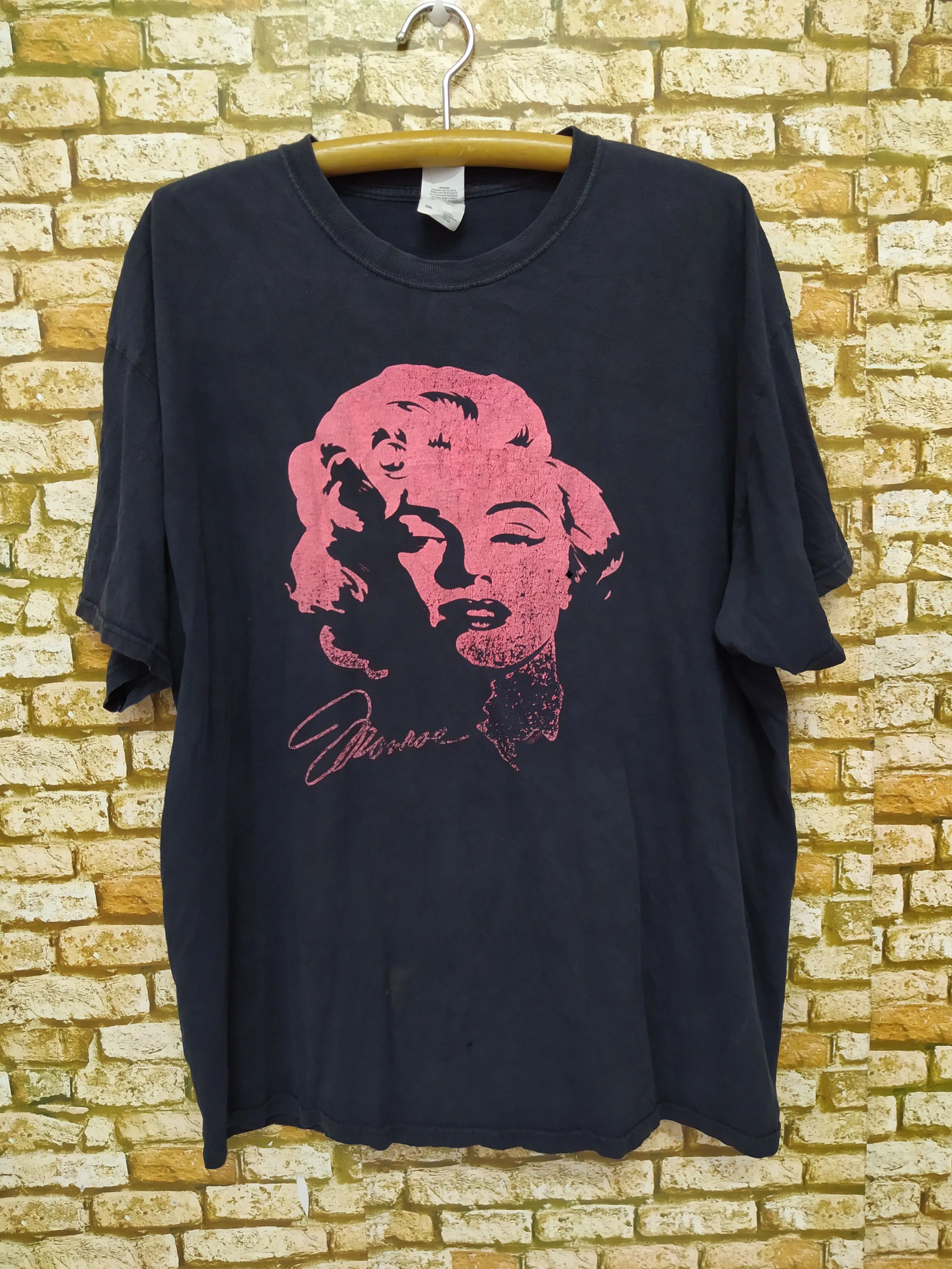 Band Tees Short Sleeve T Shirts Band Tees × Fruit Of The Loom MARILYN MONROE SHIRT (B465) Black