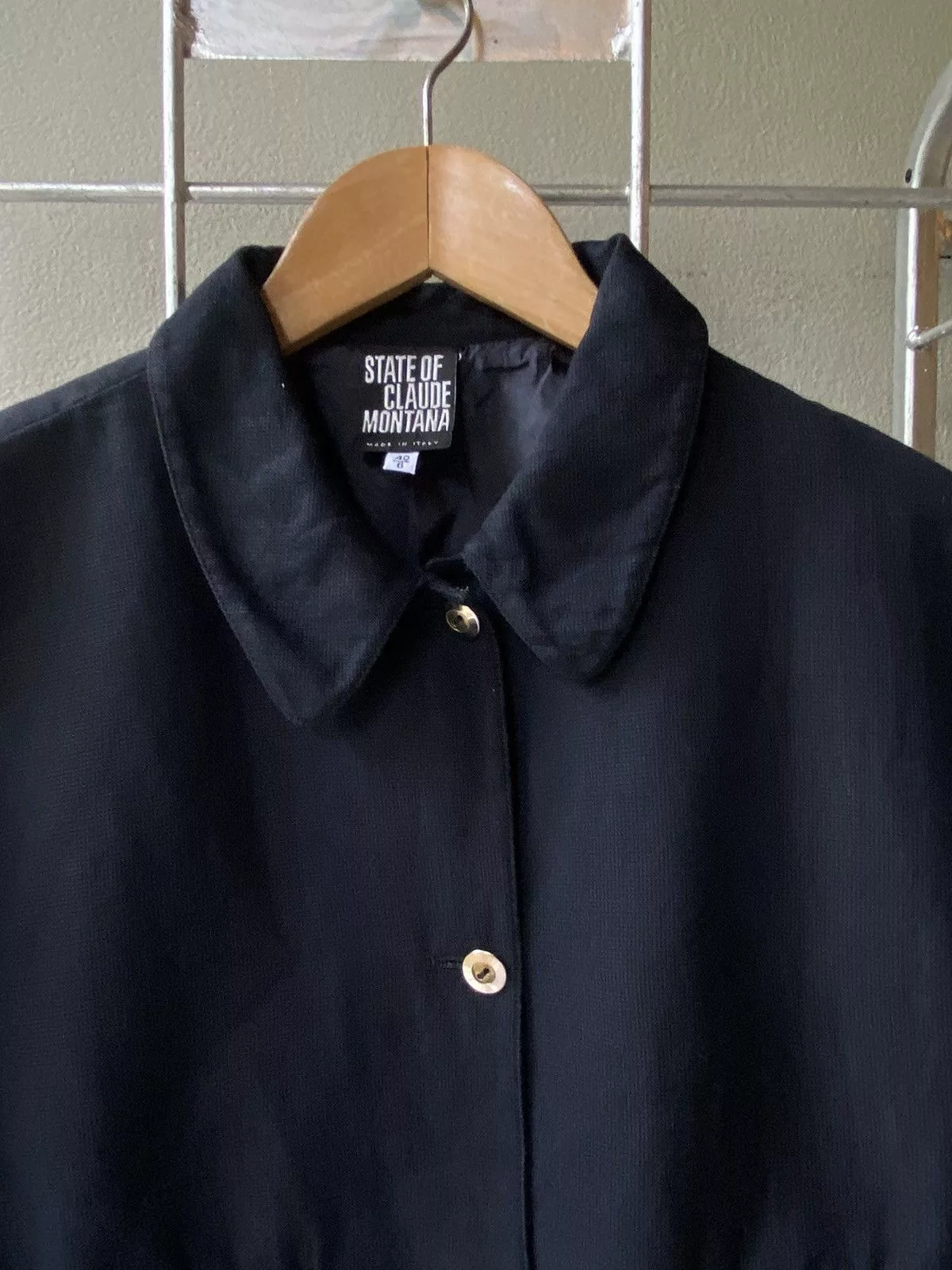 Claude Montana Jackets Claude Montana black crop jacket