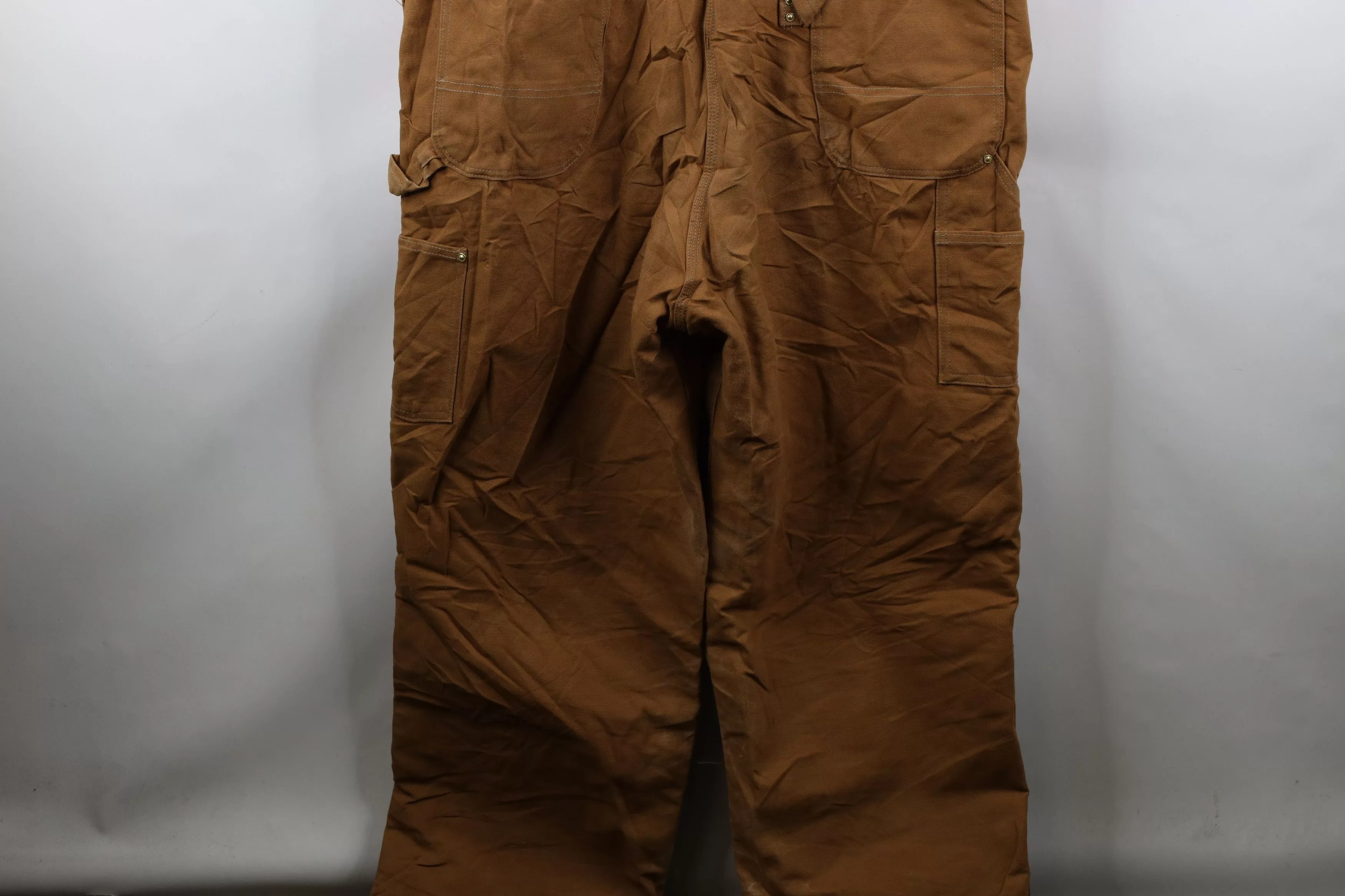 Carhartt Overalls Jumpsuits Carhartt × Vintage Vintage Y2K 2002 Carhartt Wide Leg Double Knee Overalls Brown