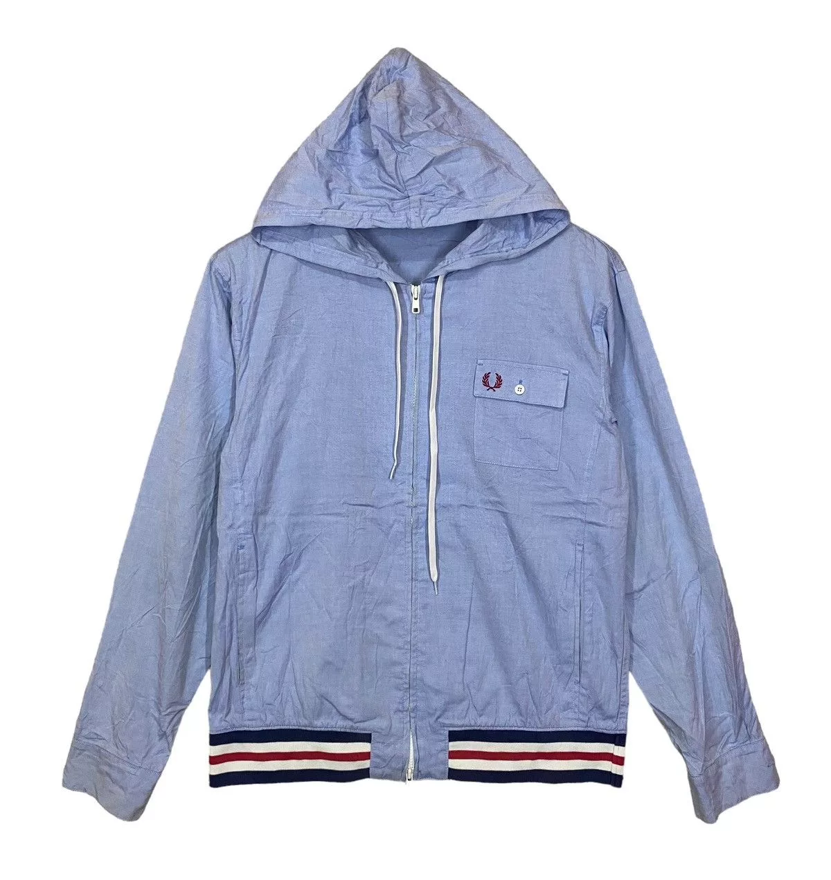 Fred Perry Sweatshirts Hoodies Fred perry hoodie zipper small logo size XL Blue Sportswear