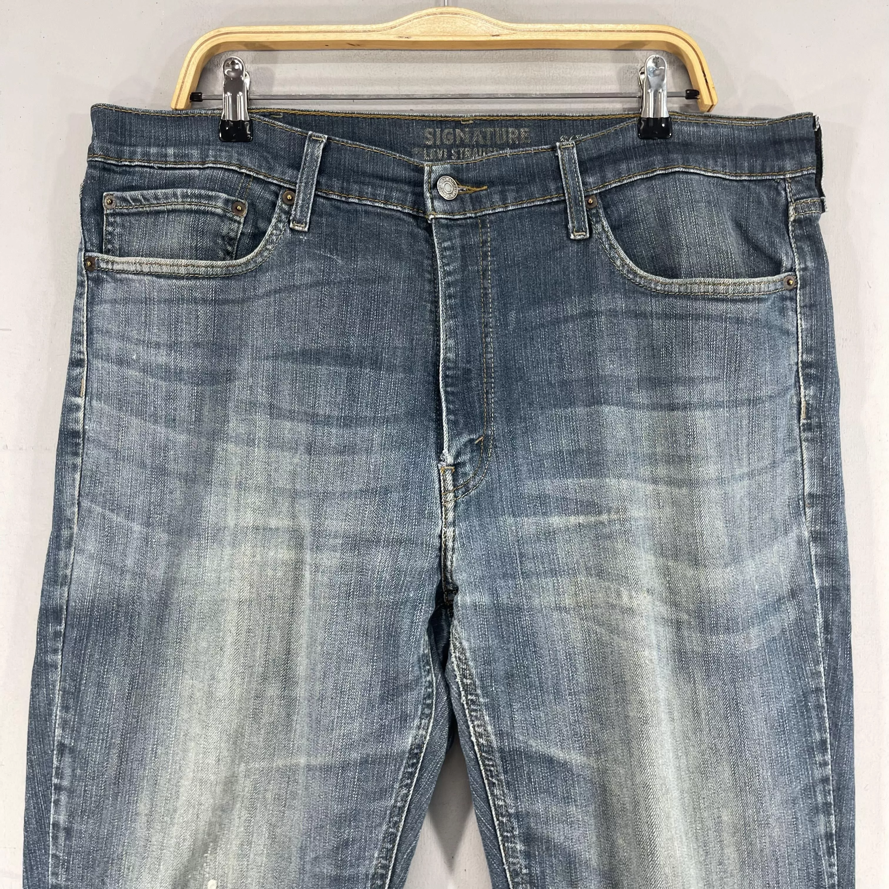 Levi's Denim Levi's Size 39 Vintage Levis Signature Distressed Reconstruct Jeans Blue Streetwear