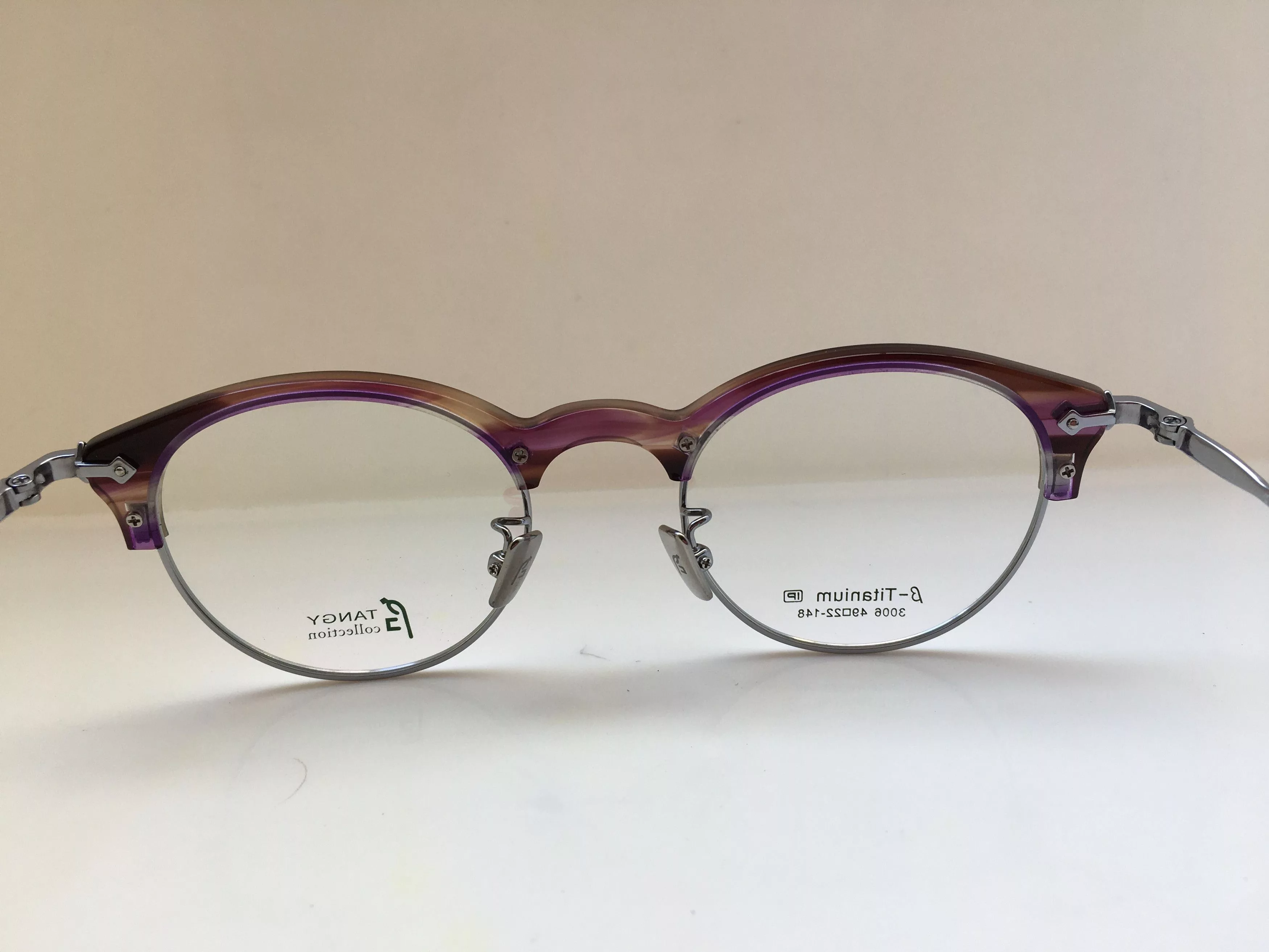 Other Glasses Other Tangy Malcolm Eyeglasses Frame Titanium Metal Silver