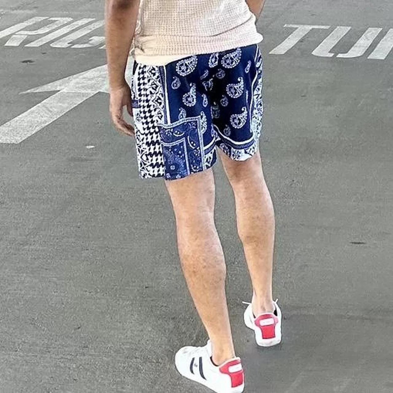 Other Shorts Other Blue Bandana Shorts