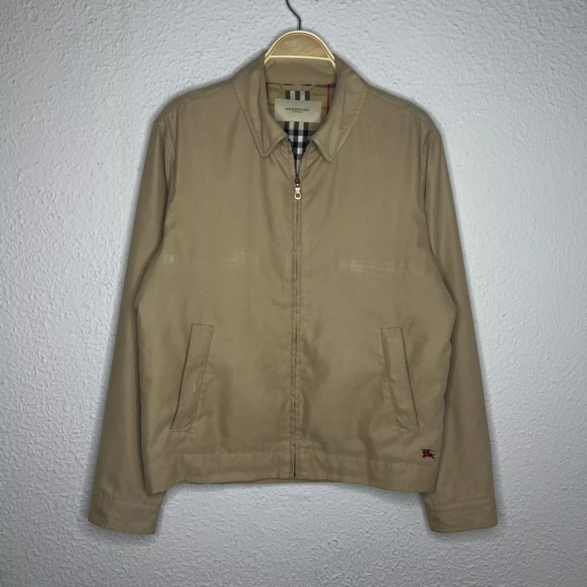 Burberry Bombers Burberry × Designer Burberry Beige Nova Check Jacket Harrington Style Bomber Luxury